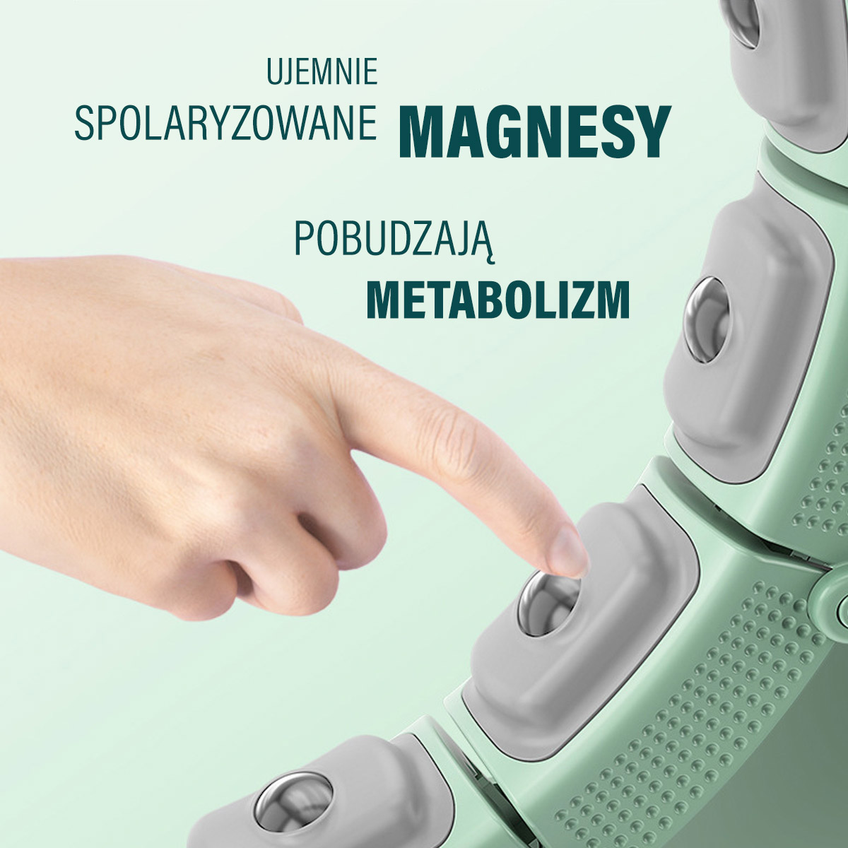 Masážní hula hoop HMS HHM14 se závažím a počítadlem zelená