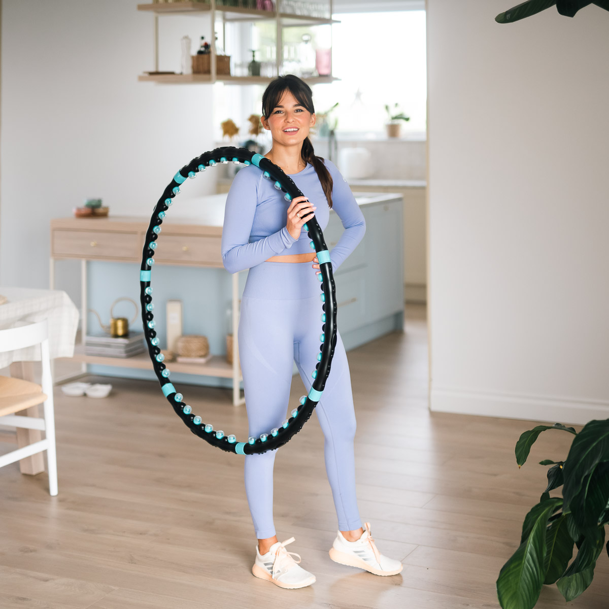 Masážní hula hoop obruč HMS HHP006 98 cm