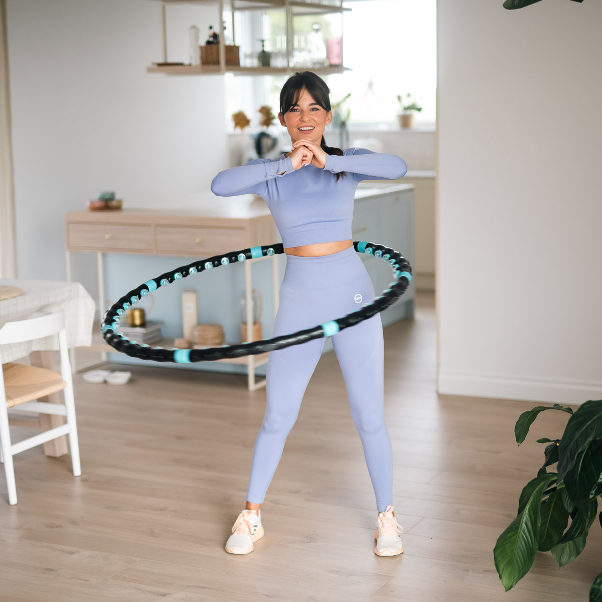 Masážní hula hoop obruč HMS HHP006 98 cm