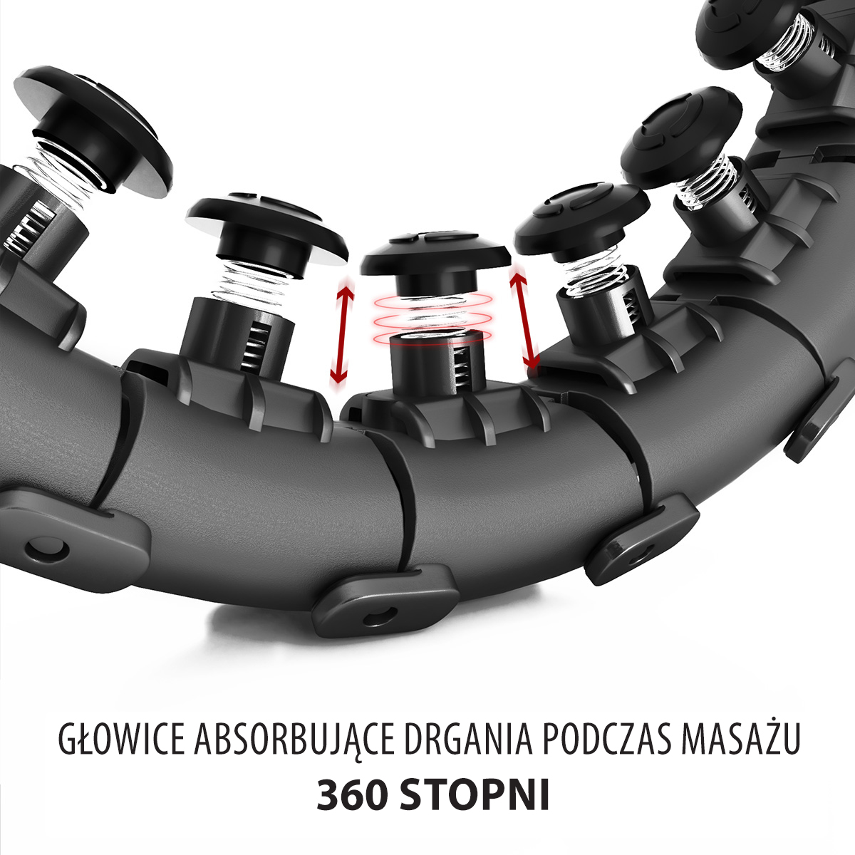 Masážní hula hoop HMS HHW01 se závažím černá