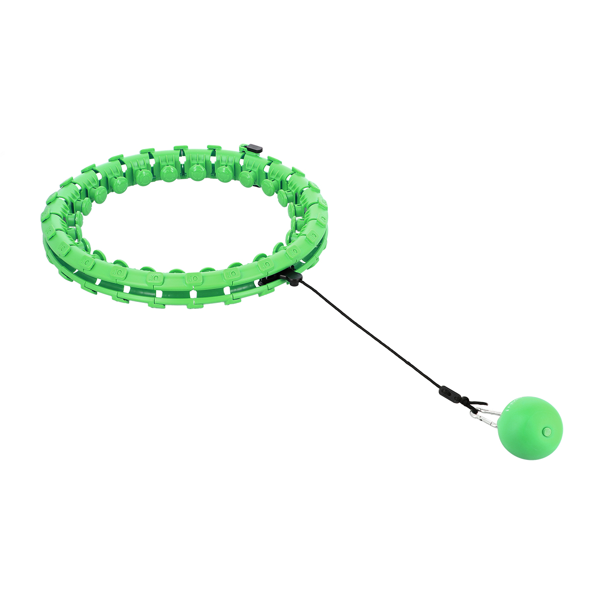 Masážní hula hoop HMS HHW01 se závažím zelená
