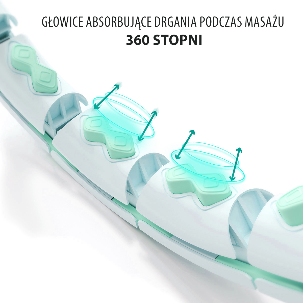 Masážní hula hoop HMS HHW06 se závažím a počítadlem zelená