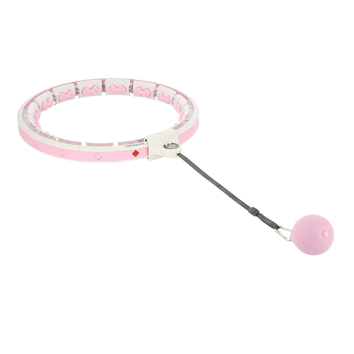 Masážní hula hoop HMS HHW06 se závažím a počítadlem růžová