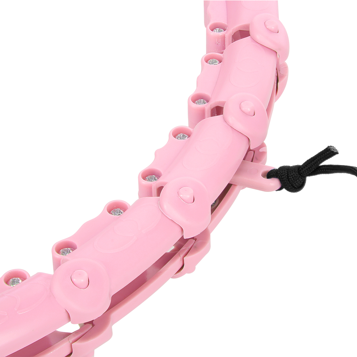 Sada růžové masážní Hula Hoop se závažím HMS HHW11 a zeštíhlujícího bederního pásu HMS BR163 PLUS SIZE