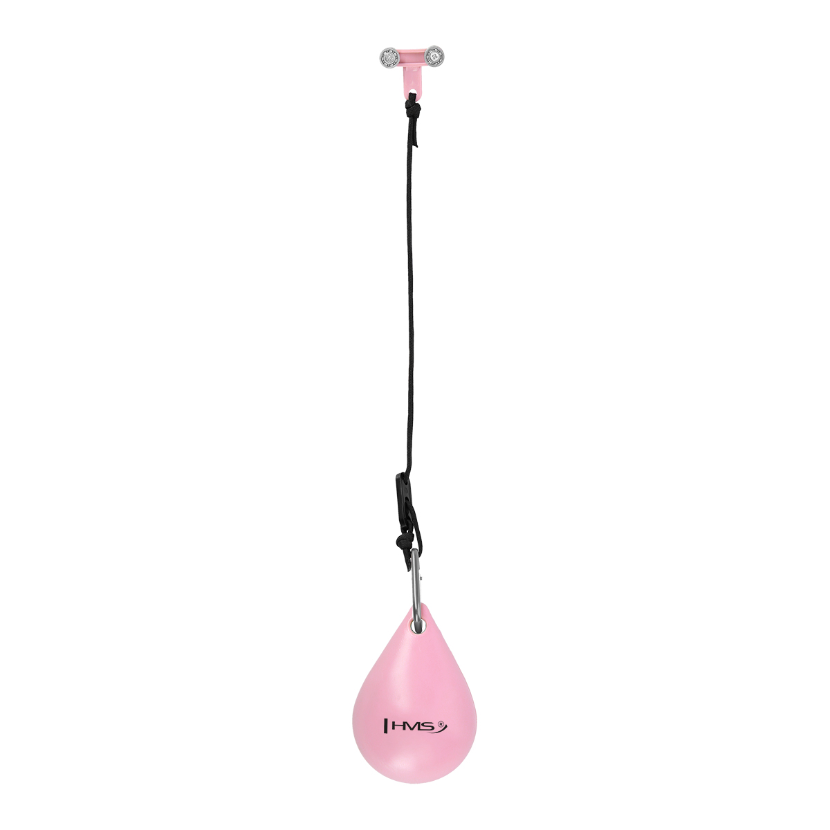 Sada růžové masážní Hula Hoop se závažím HMS HHW11 a zeštíhlujícího bederního pásu HMS BR163 PLUS SIZE