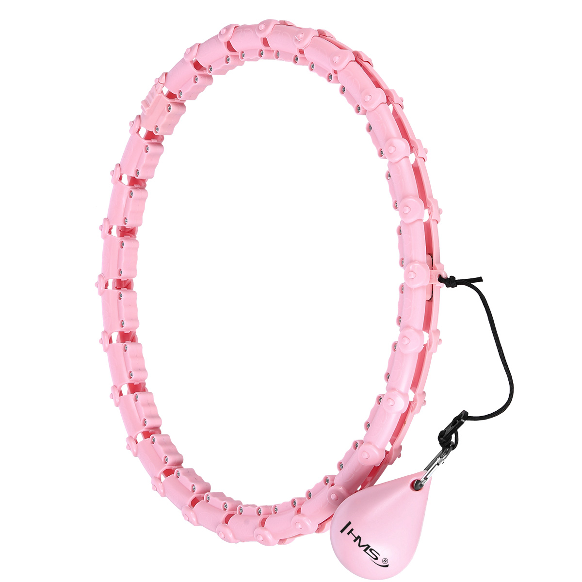 Masážní hula hoop HMS HHW11 PLUS SIZE se závažím růžová