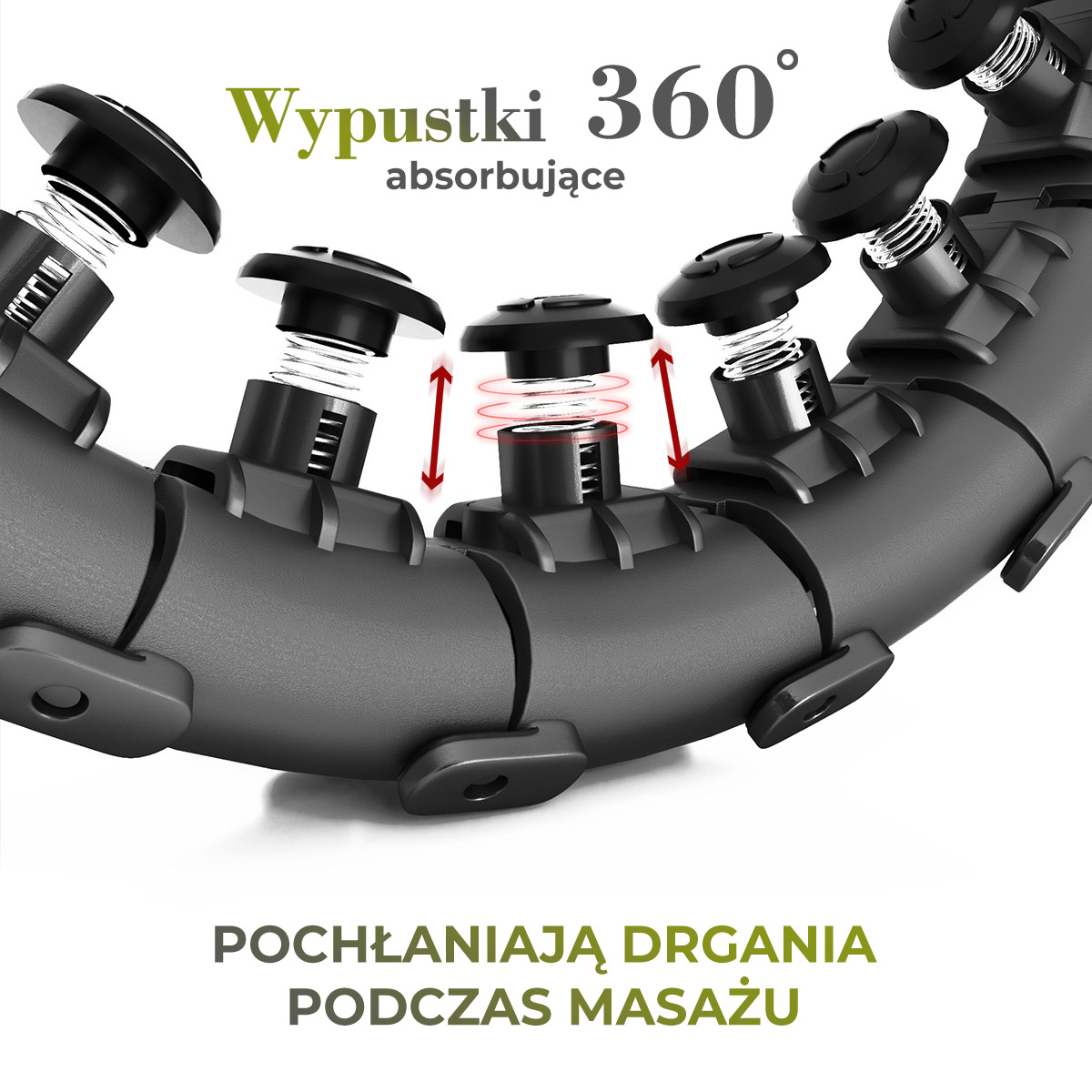 Masážní hula hoop HMS HHW12 plus size se závažím černá