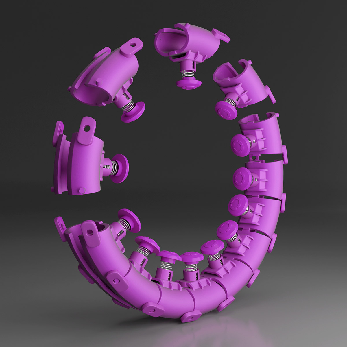 Masážní hula hoop HMS HHW12 plus size se závažím fialová