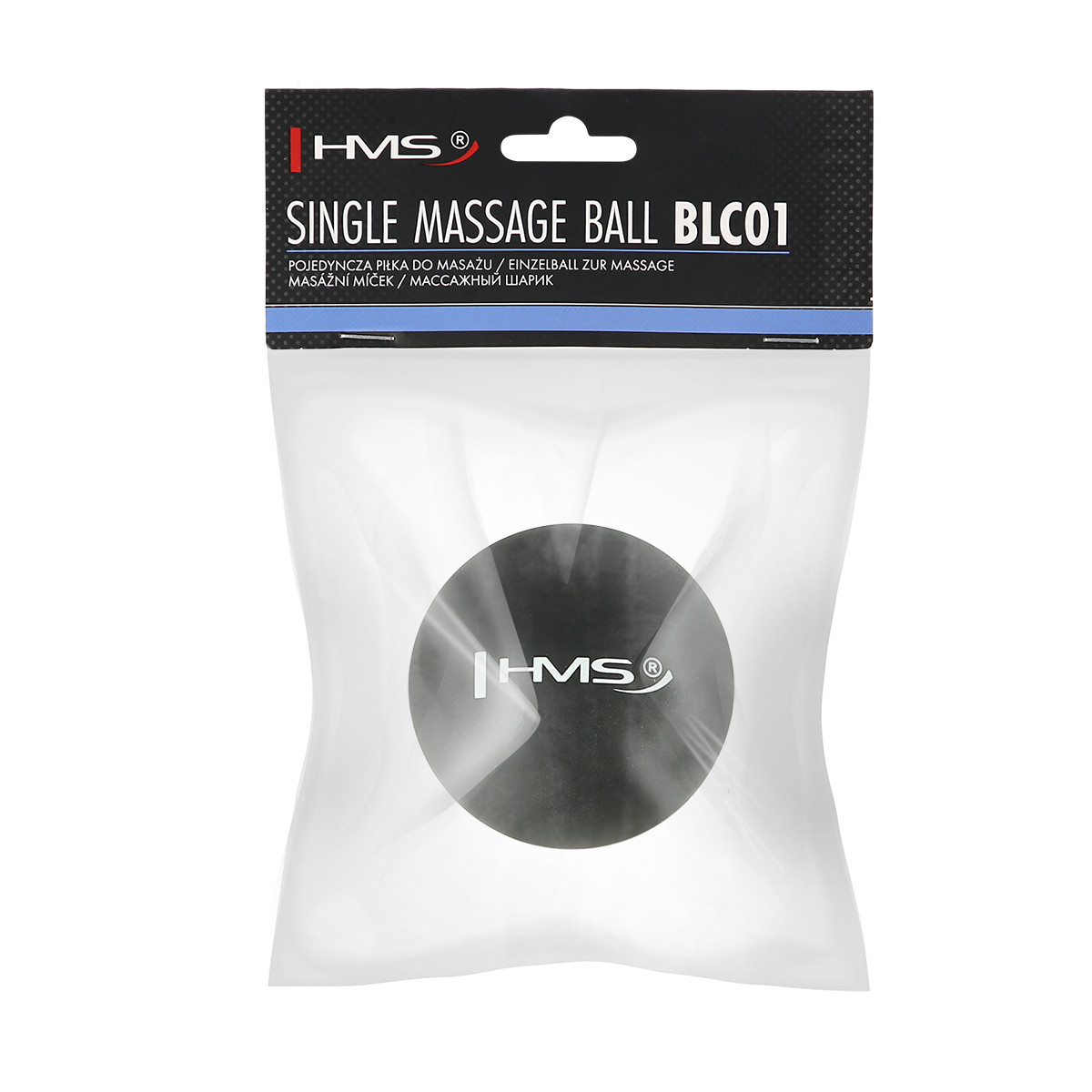 Masážní míč HMS BLC01 černý - Lacrosse Ball