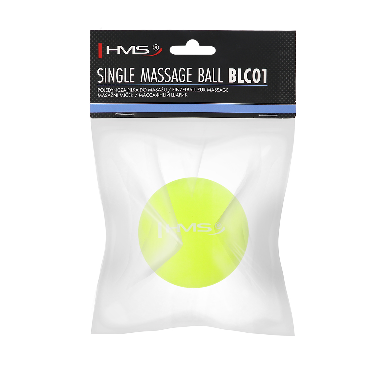 Masážní míč HMS BLC01 zelený - Lacrosse Ball