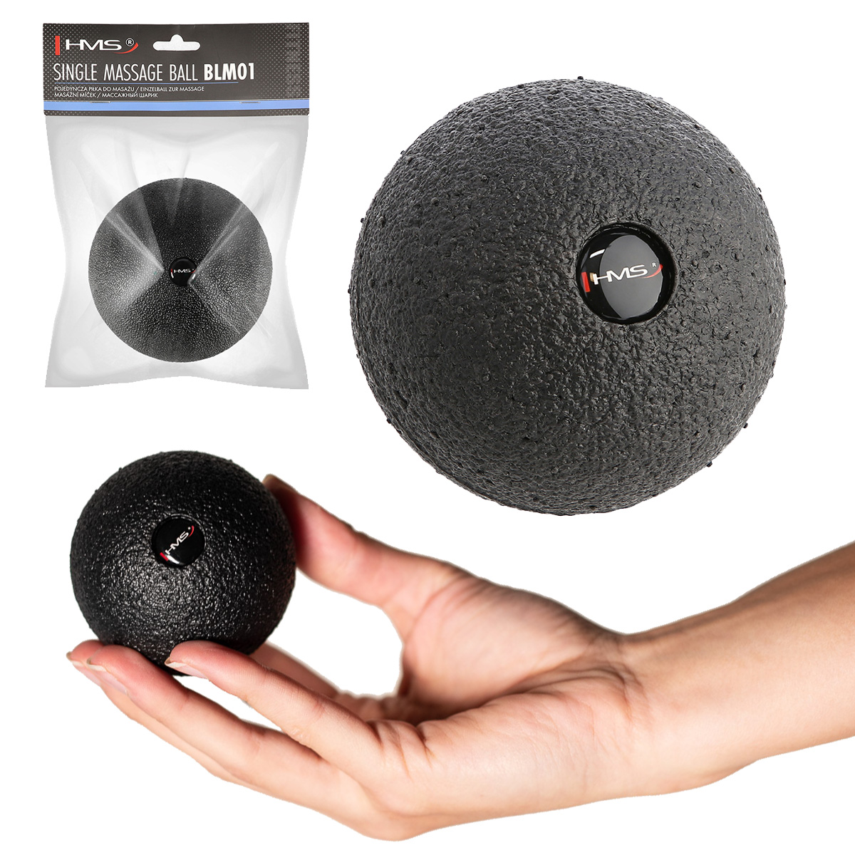 Masážní míč HMS BLM01 6 cm - Lacrosse Ball