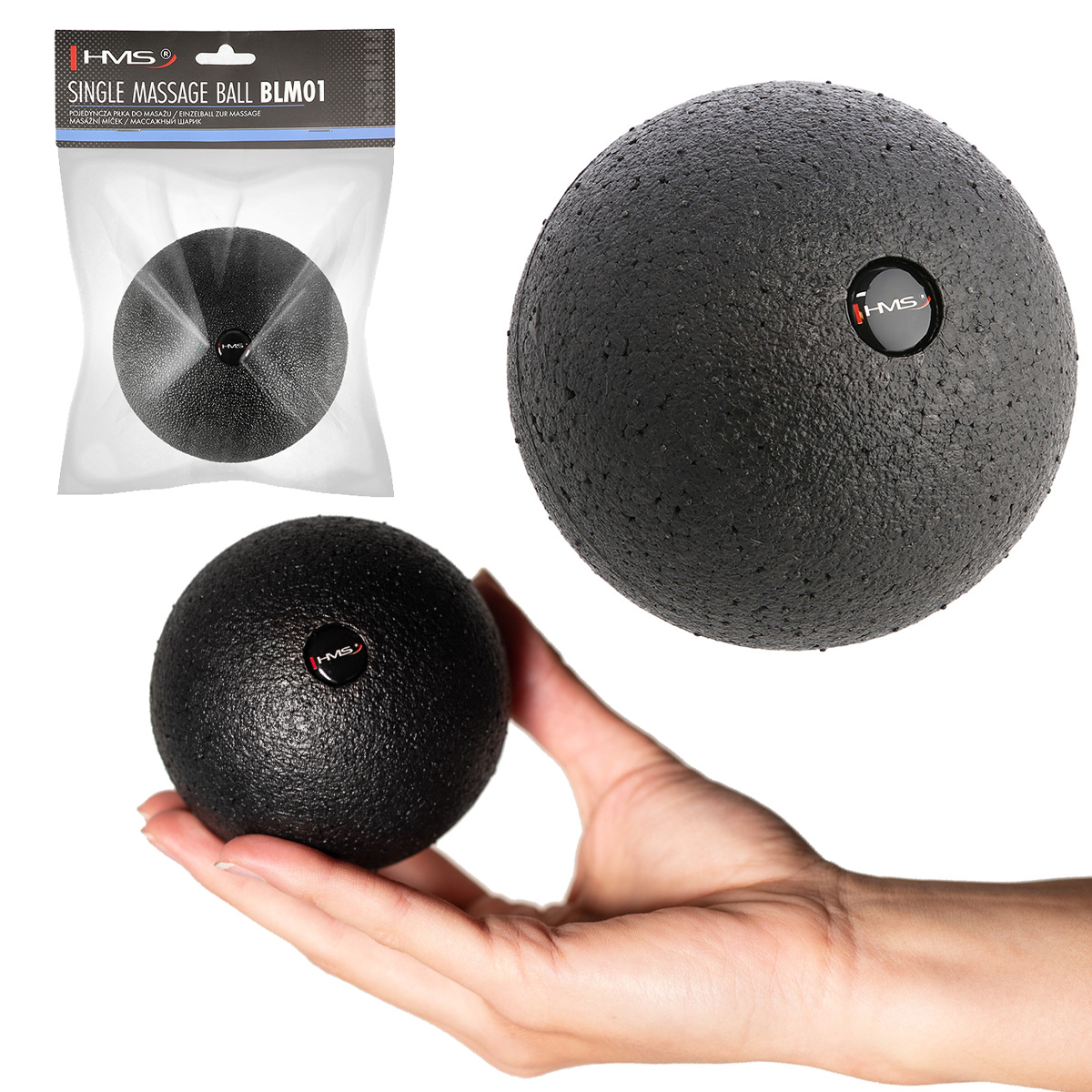 Masážní míč HMS BLM01 8 cm - Lacrosse Ball