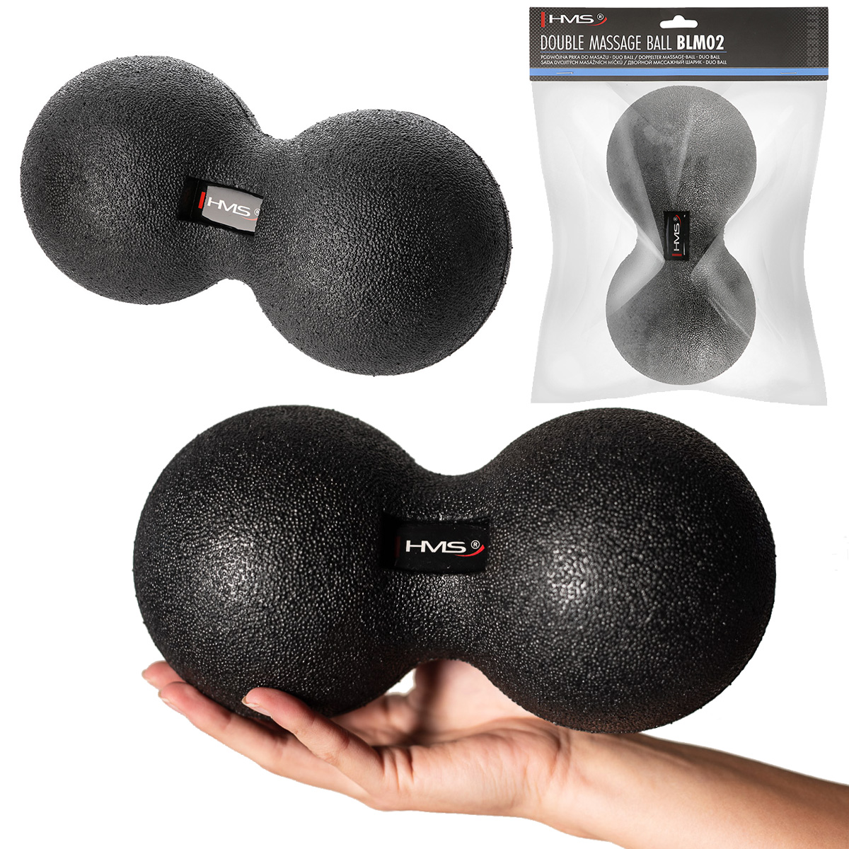 Masážní míč HMS BLM02 12 cm - Lacrosse Ball