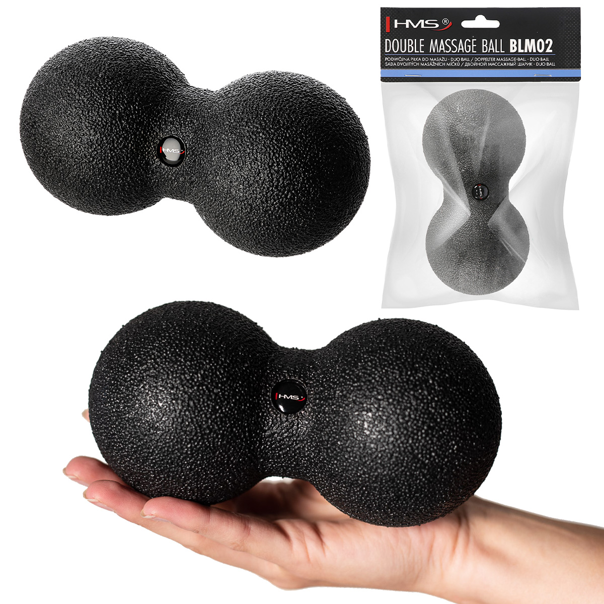 Masážní míč HMS BLM02 8 cm - Lacrosse Ball