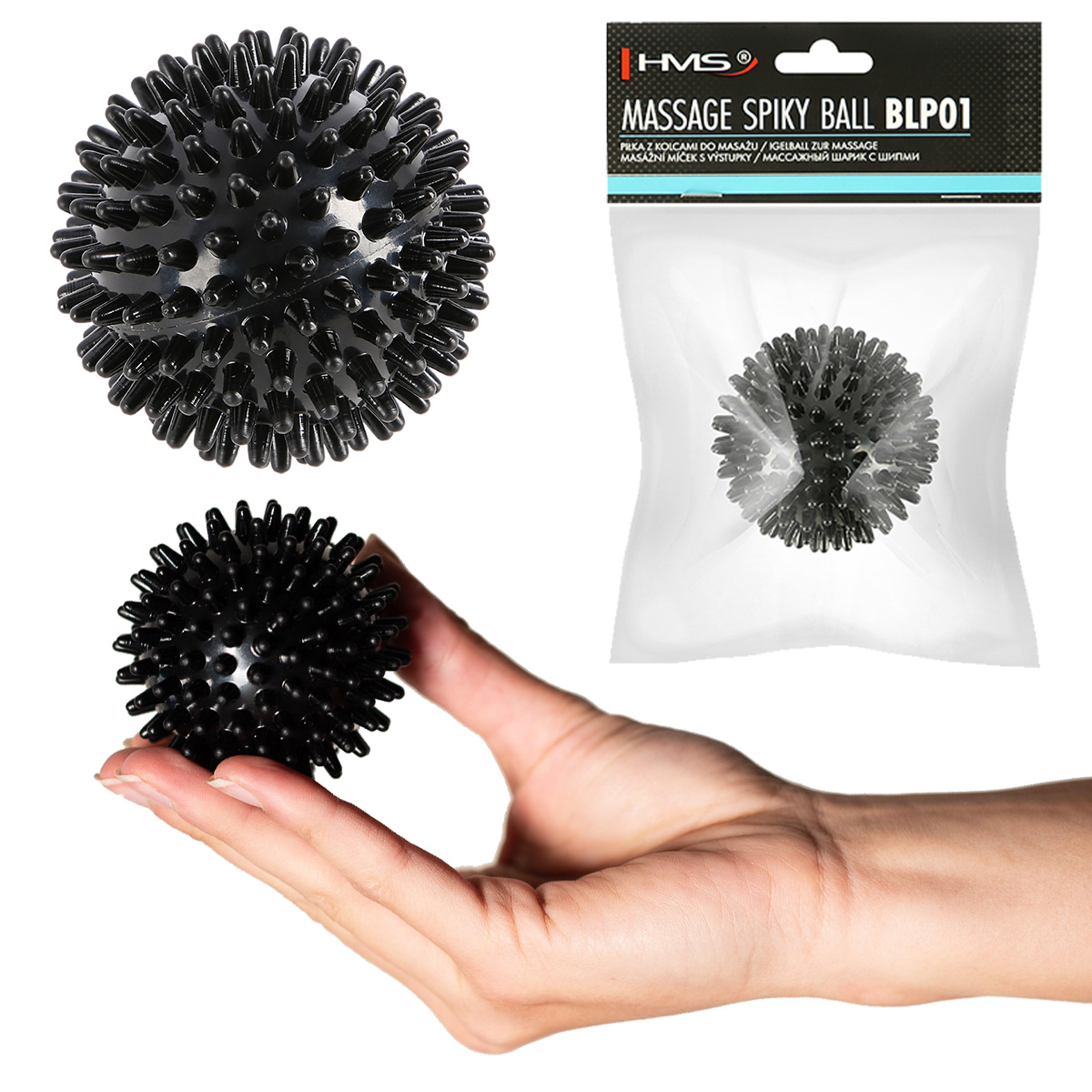 Masážní míč s výstupky HMS BLP01 - Lacrosse Ball