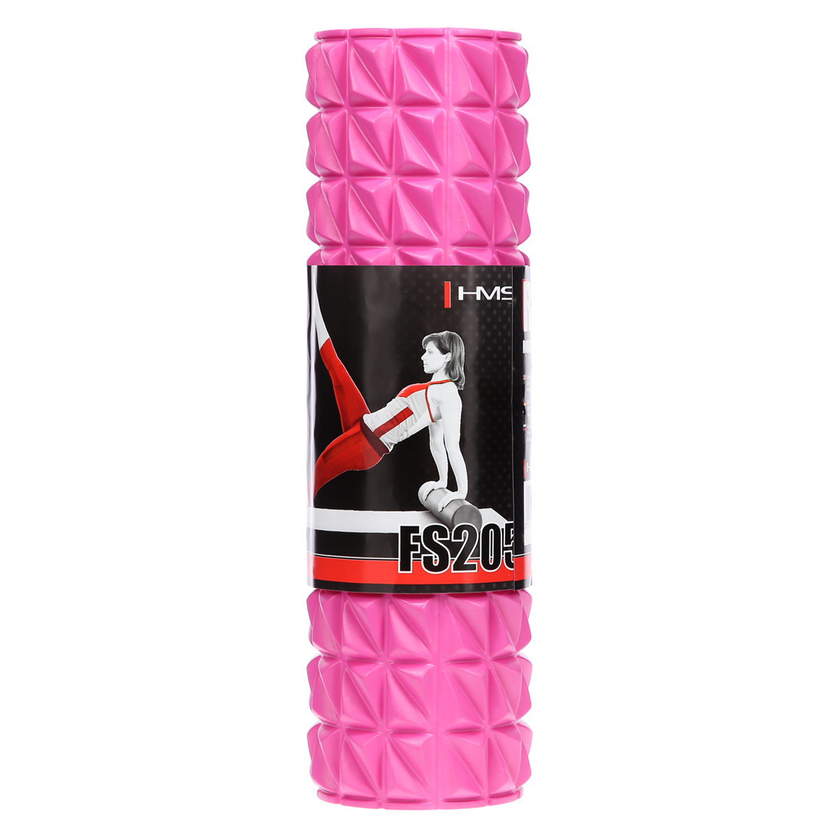 Fitness válec HMS FS205 45 cm, růžový