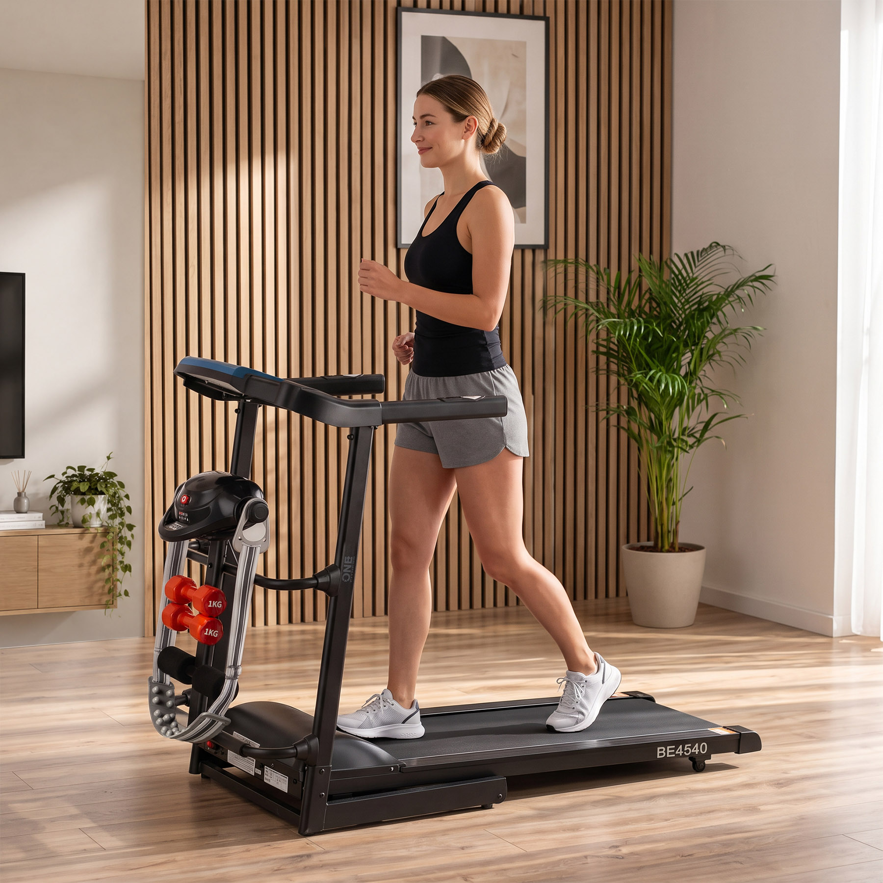 Běžecký pás elektrický ONE Fitness BE4540 černý