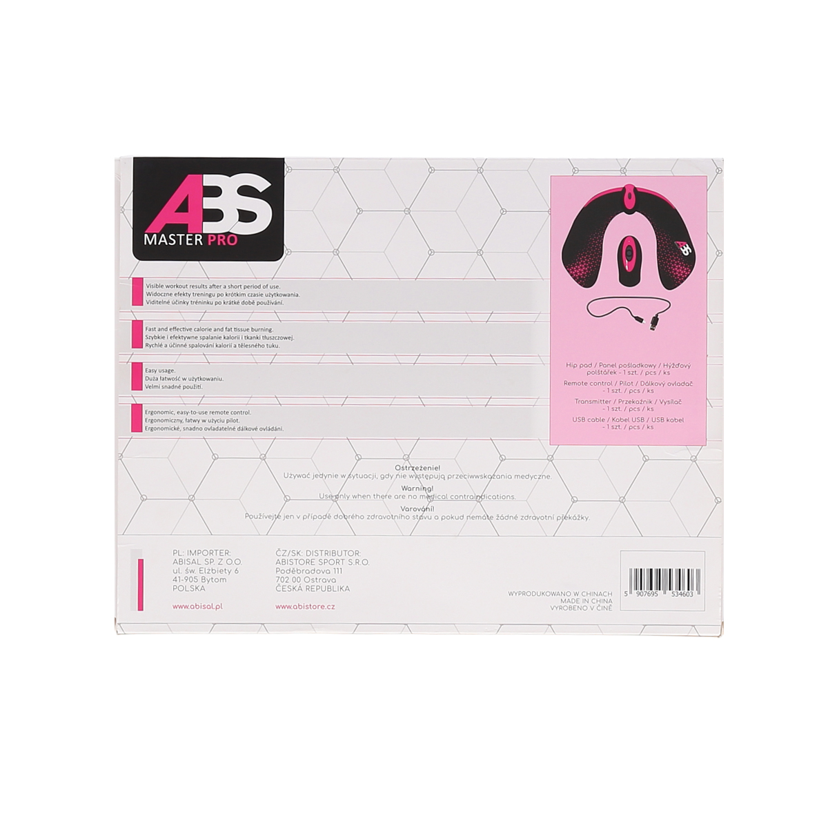 Elektrický posilovač svalů ABS MASTER Pro Hip