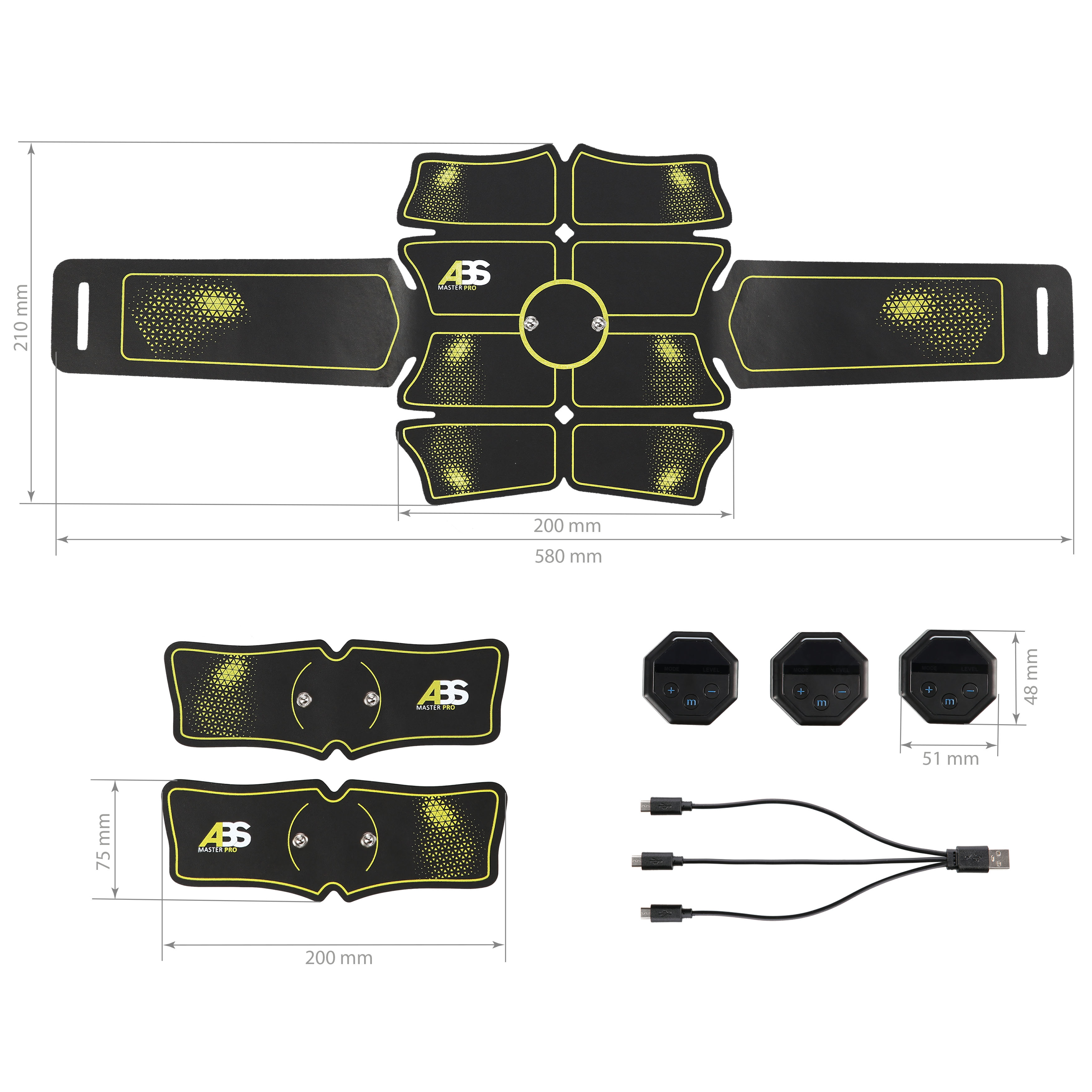 EMS posilovač svalů HMS ABS Master PRO Super