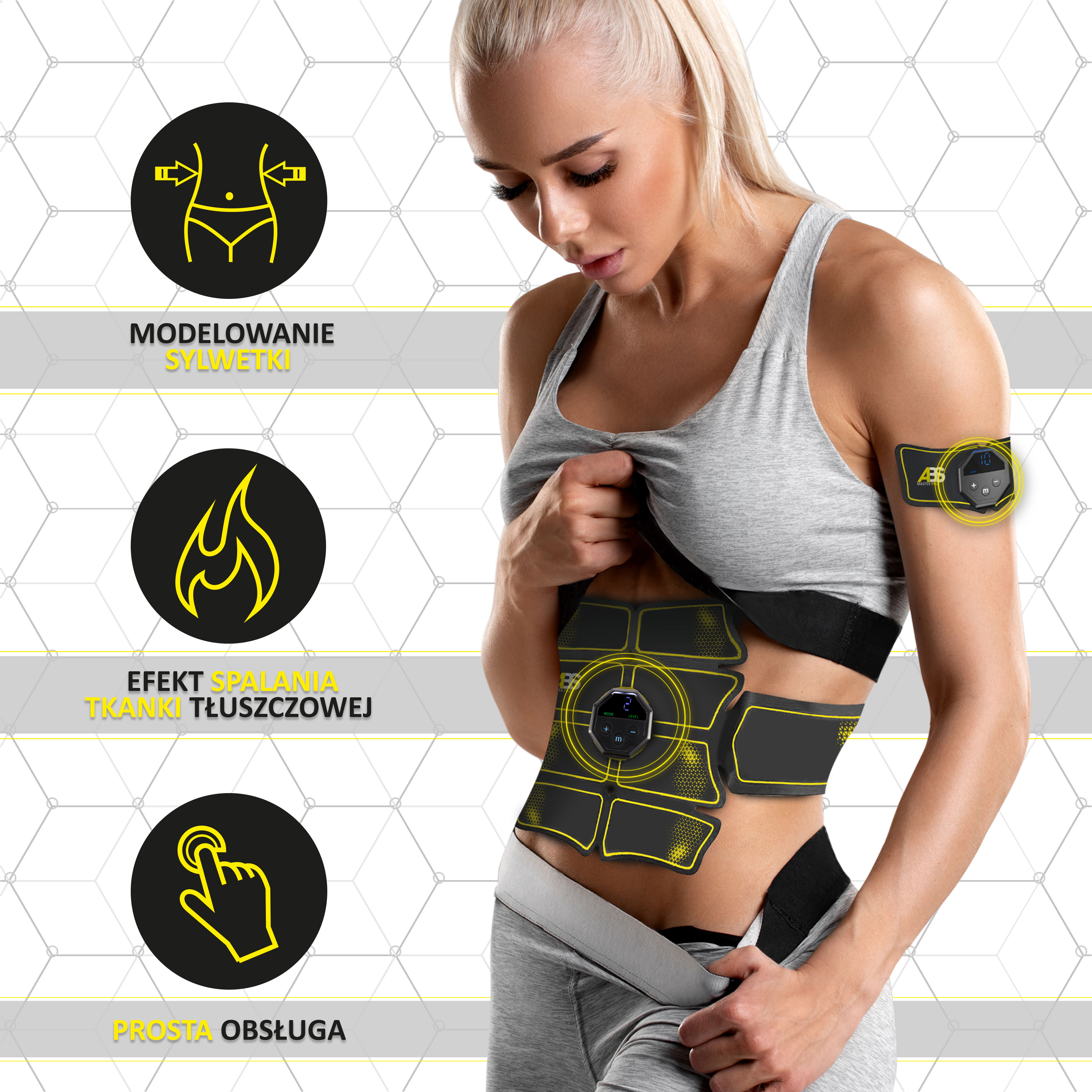 EMS posilovač svalů HMS ABS Master PRO Super