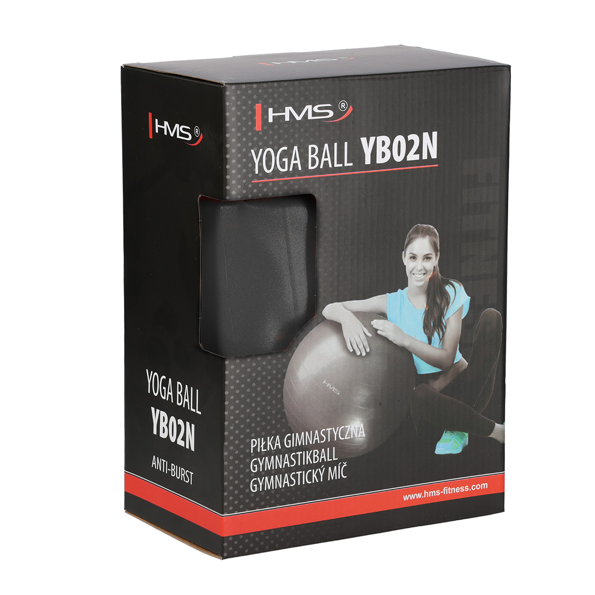 Gymnastický míč HMS YB02N 65 cm černý