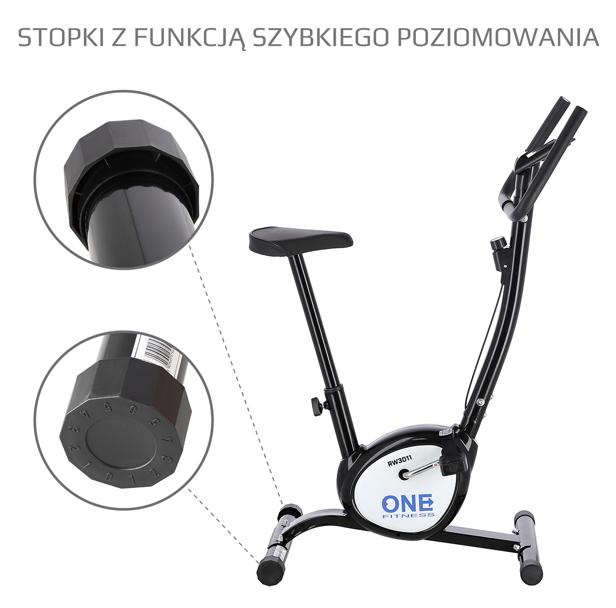 Mechanický rotoped ONE Fitness RW3011 černý