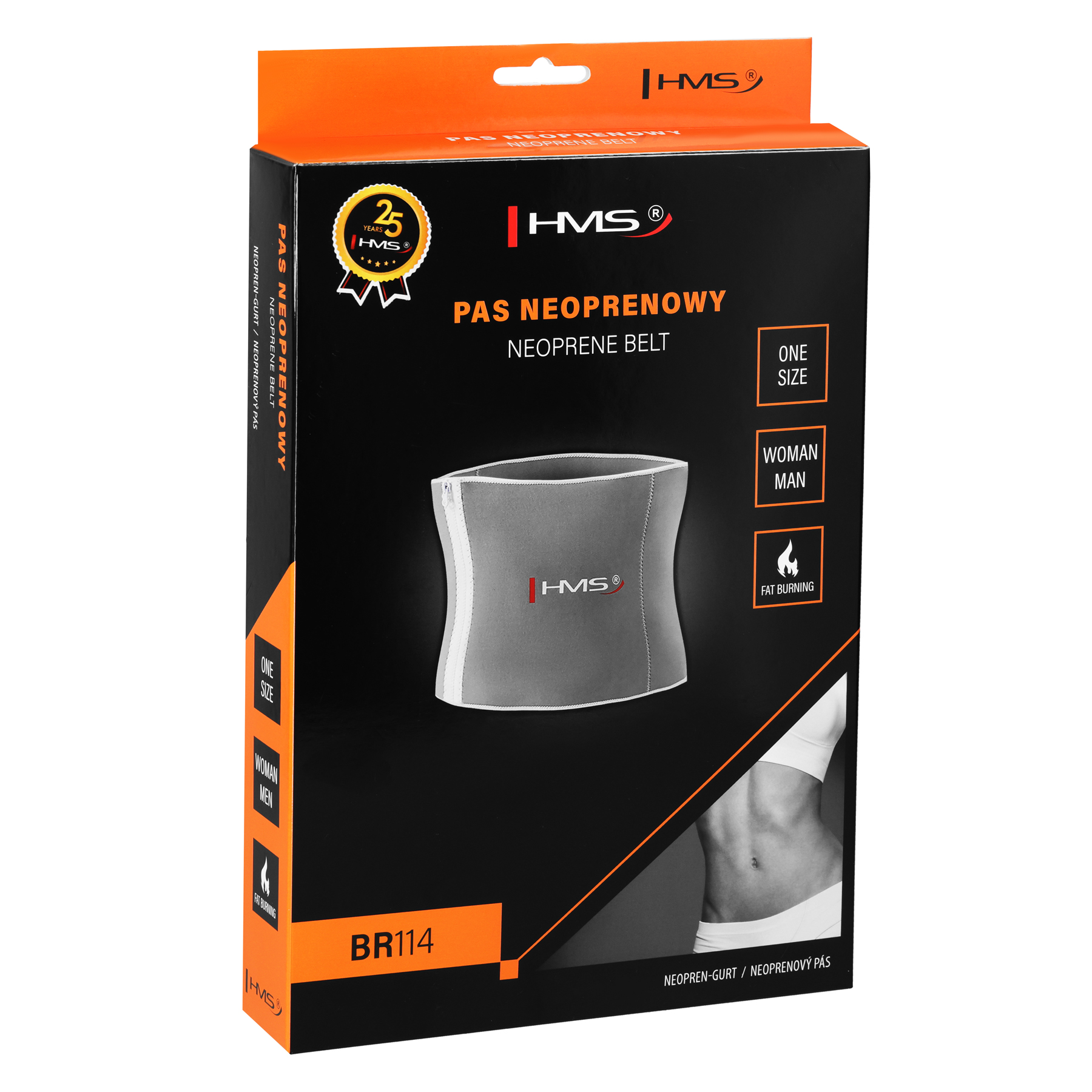 Zeštíhlující bederní pás ONE Fitness BR114