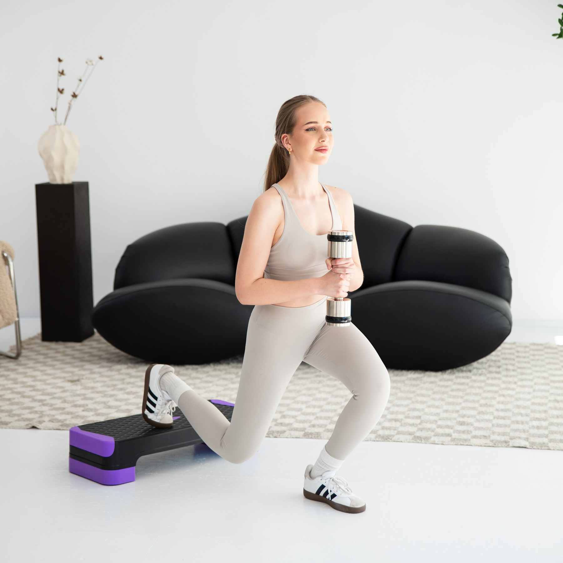 Step na aerobic a balanční cvičení HMS AS008M
