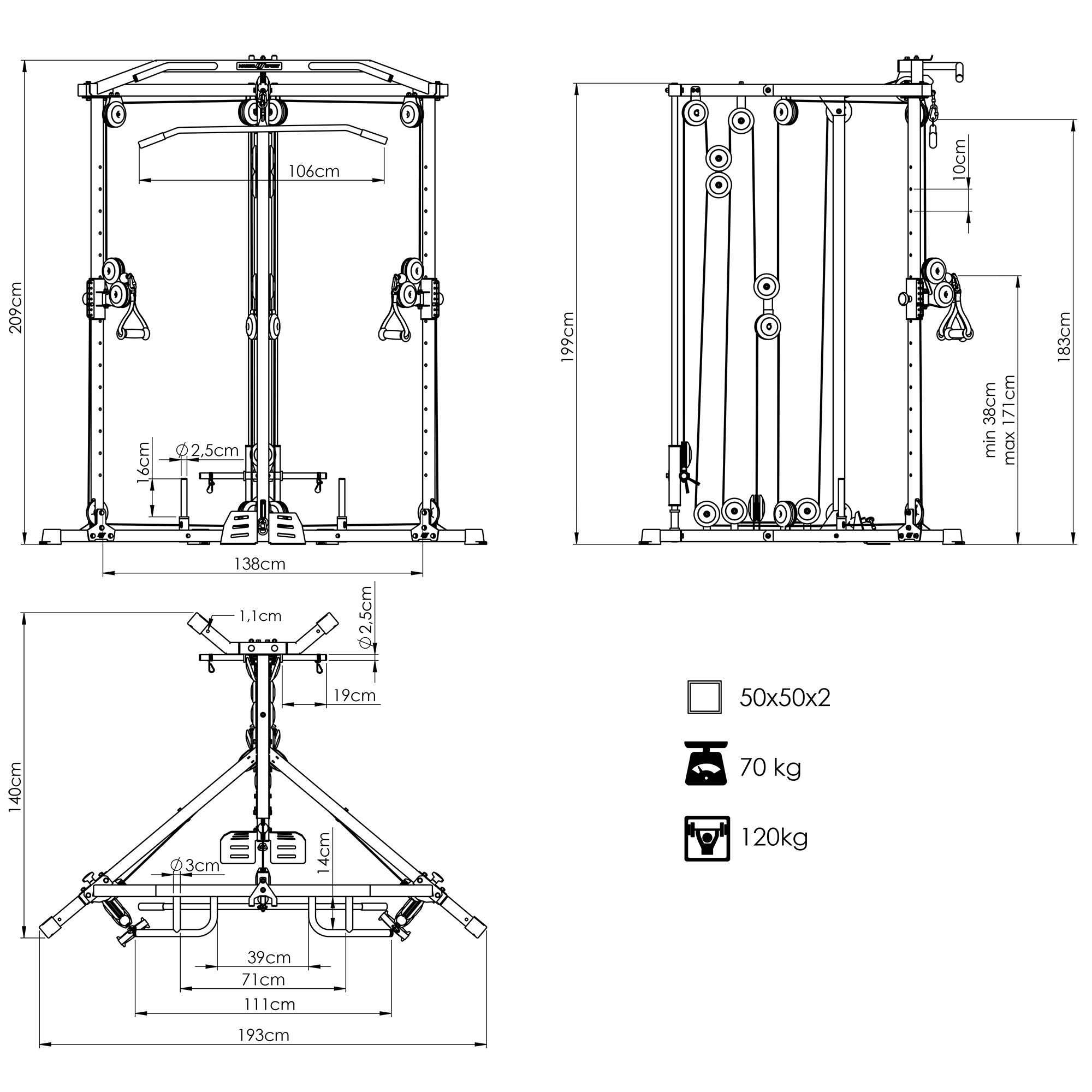 Protisměrné kladky MARBO MS-W106 2.0