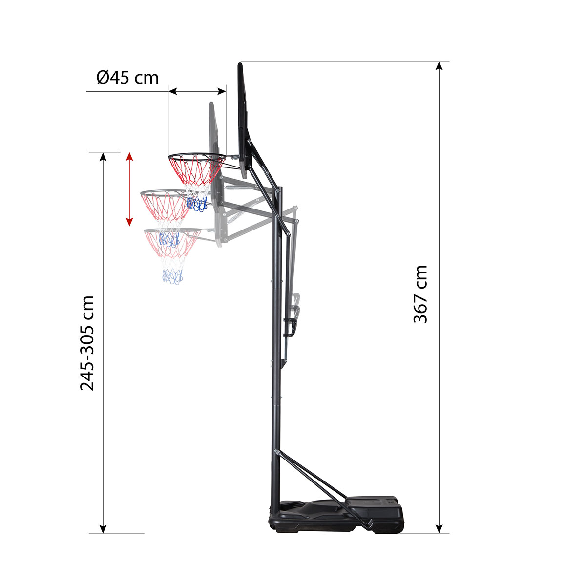 Basketbalový koš NILS ZDK020