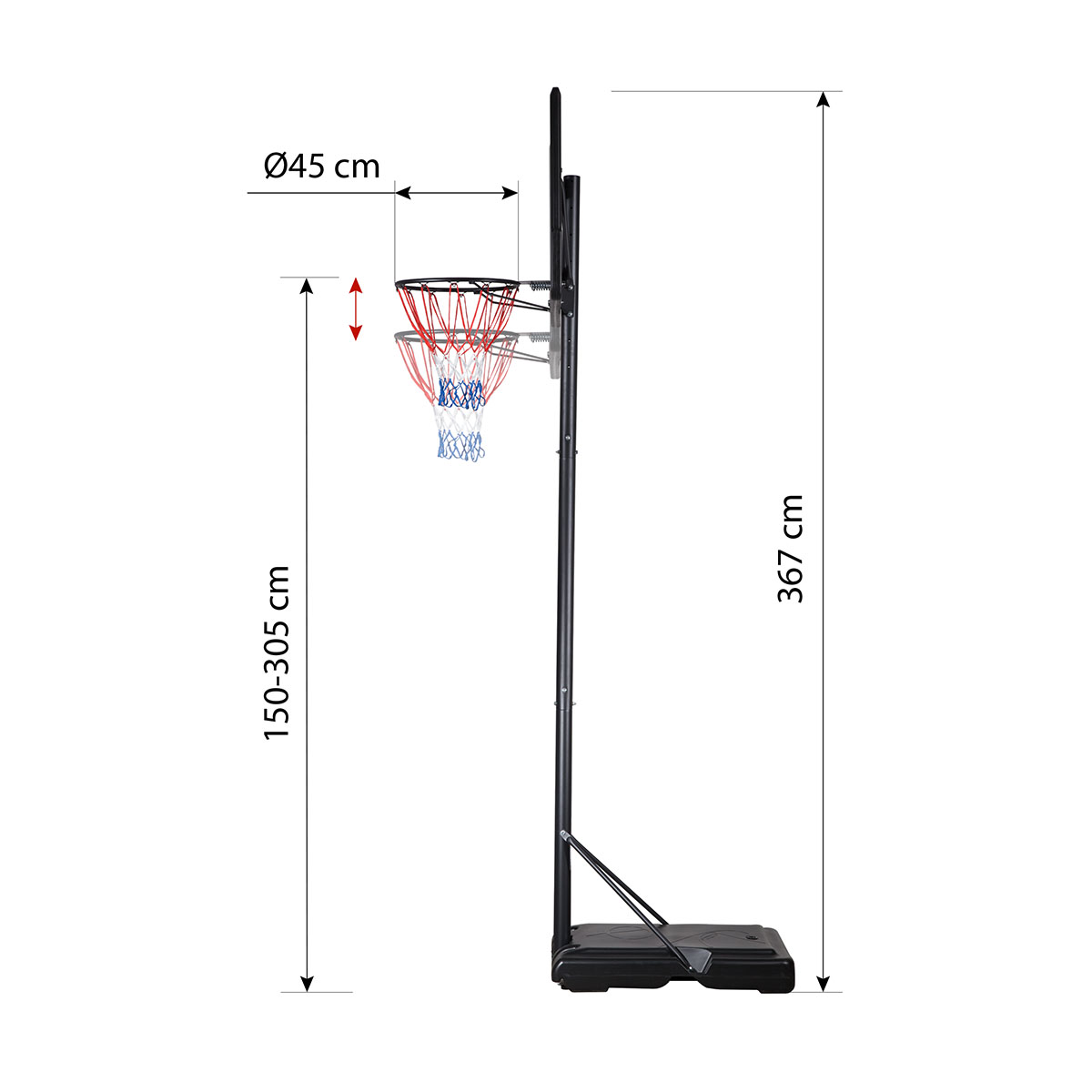 Basketbalový koš NILS ZDK321