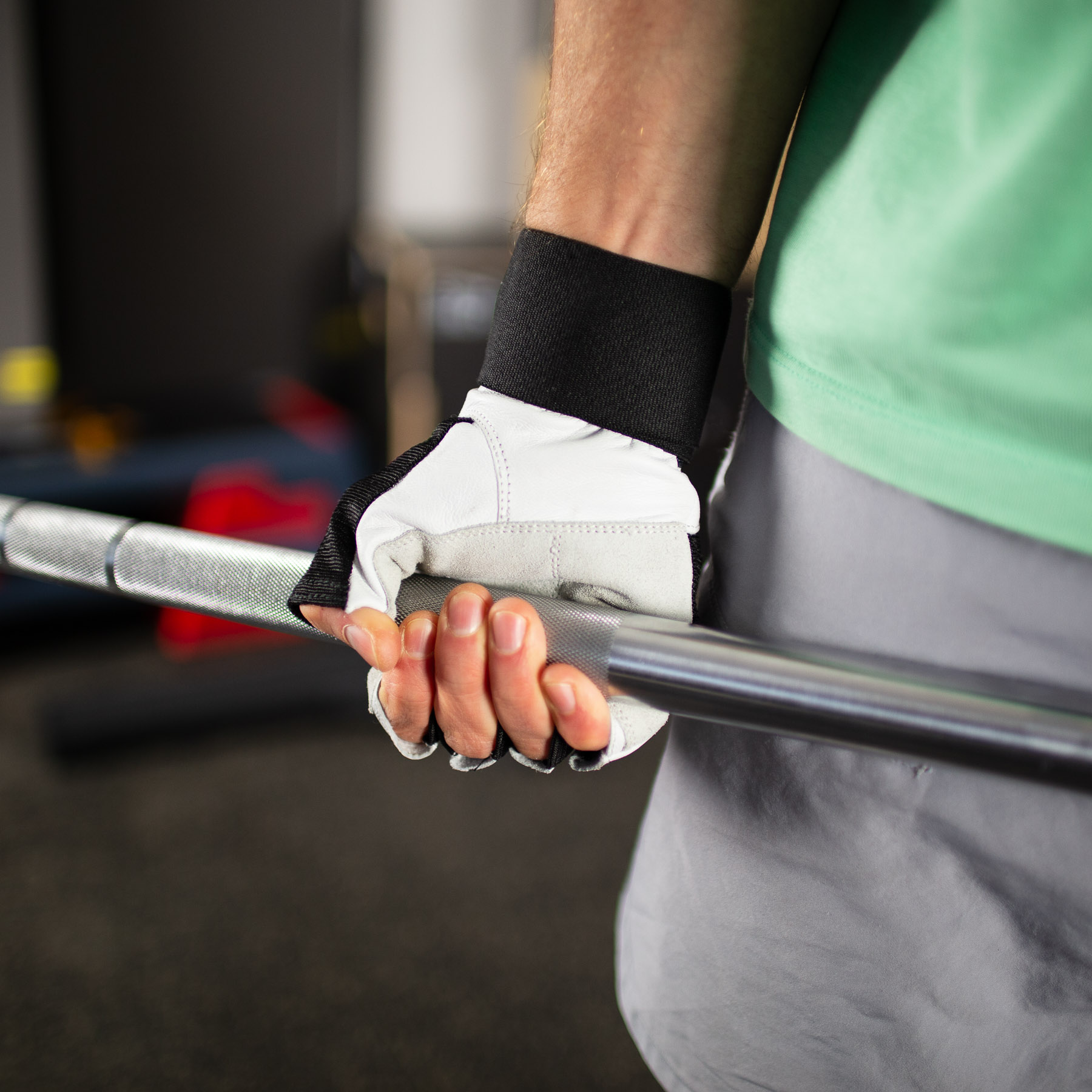 Fitness rukavice HMS RST04 bílé