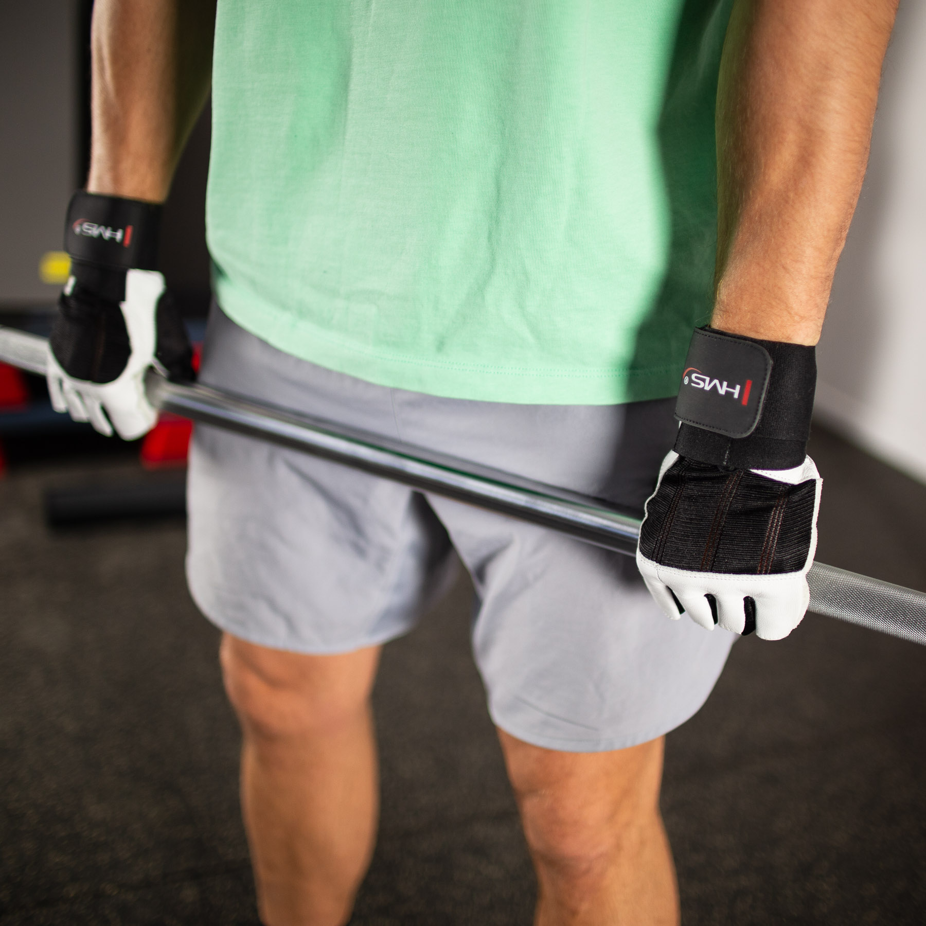 Fitness rukavice HMS RST04 bílé