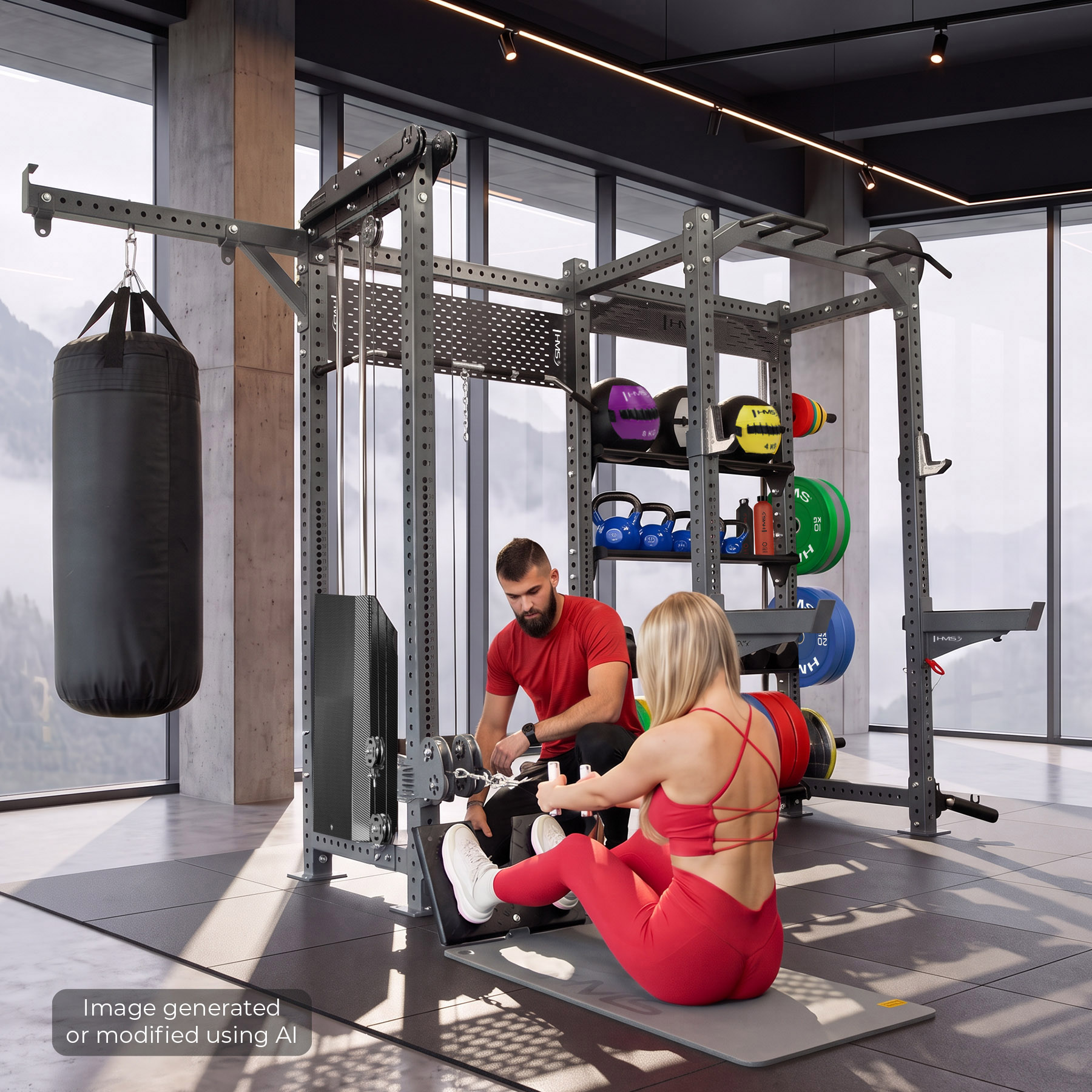 Multifunkční Power Rack s kladkou HMS XENTRYON