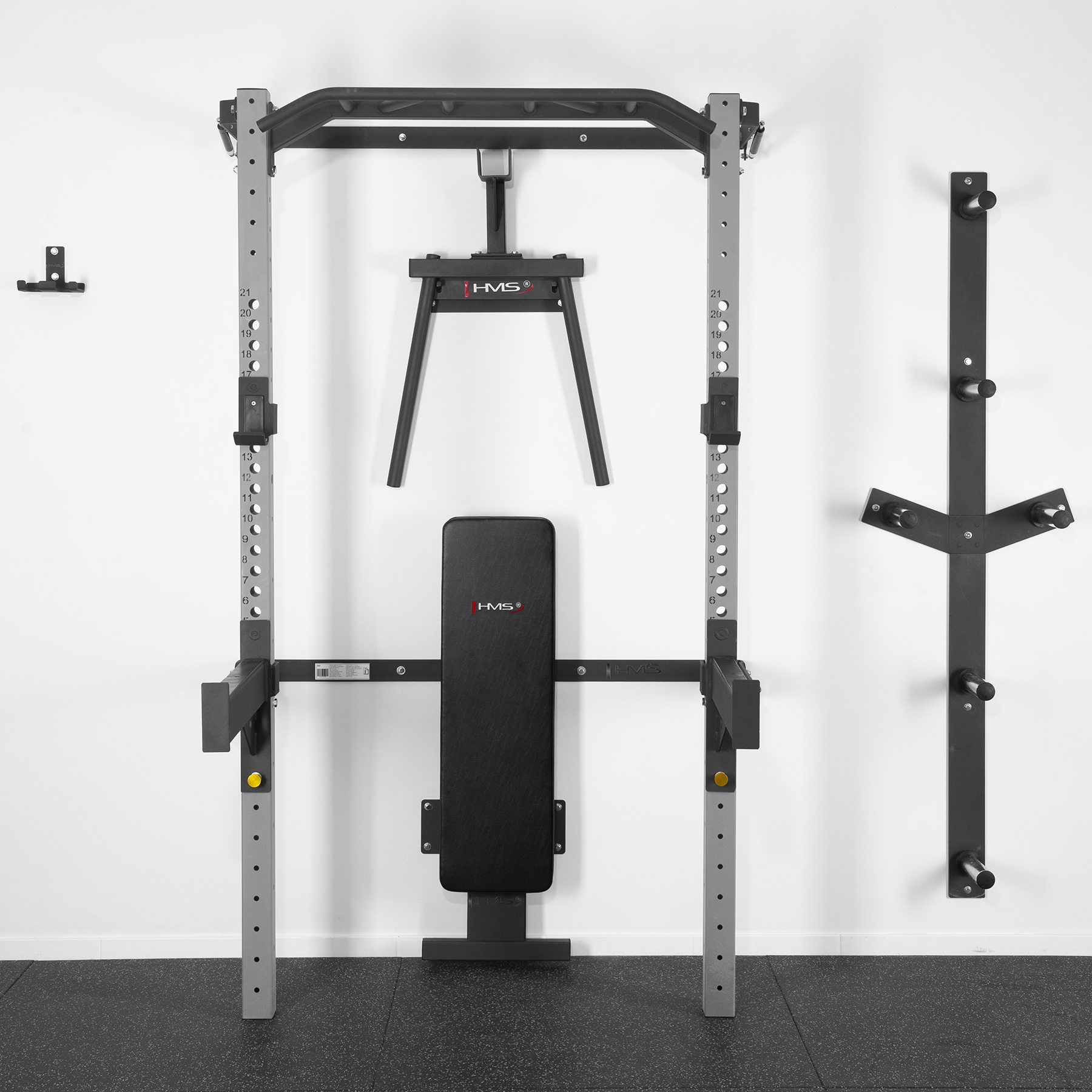 Multifunkční posilovací stojan - Power Rack HMS KLT22 šedý