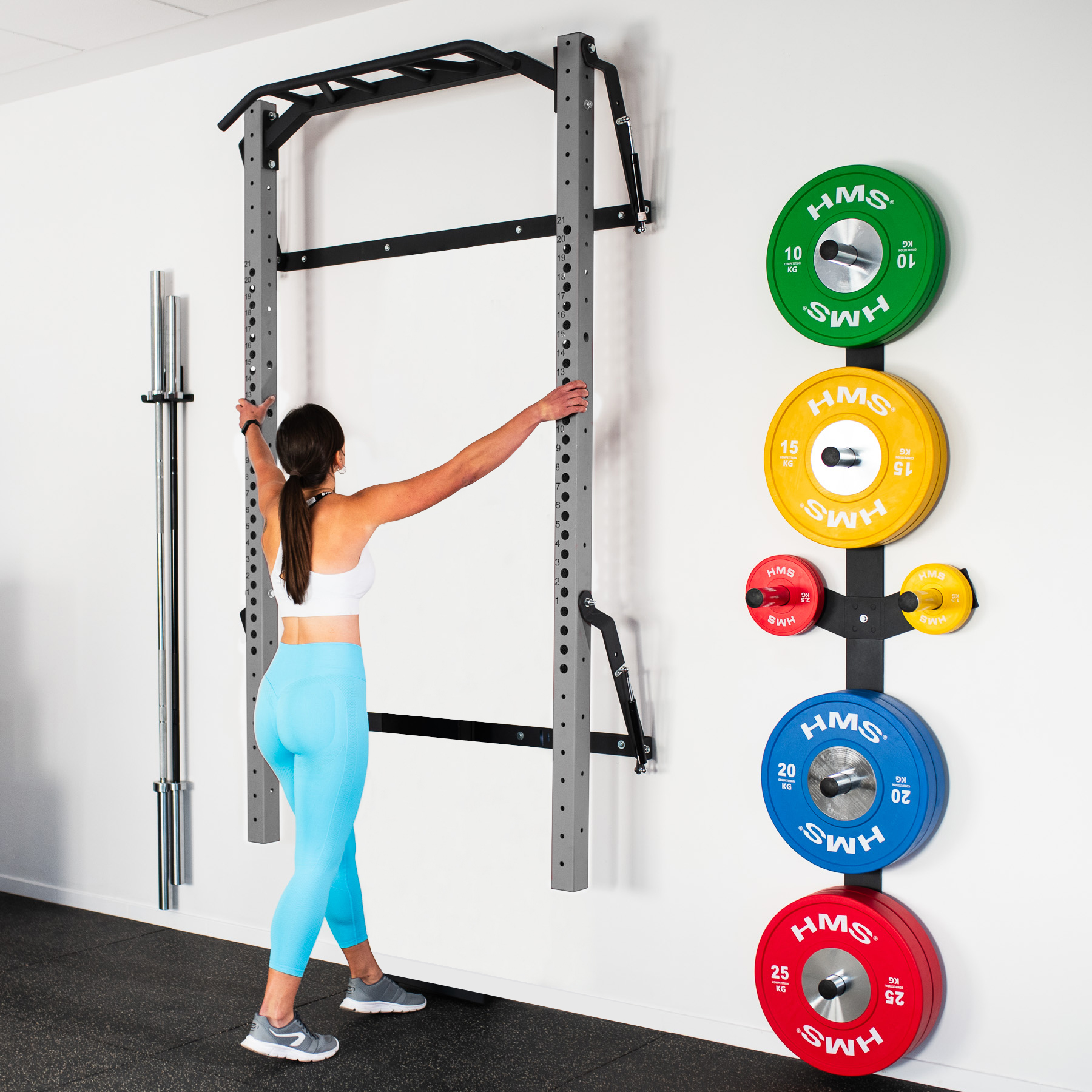 Skládací posilovací klec - Power Rack HMS KLT23 šedá