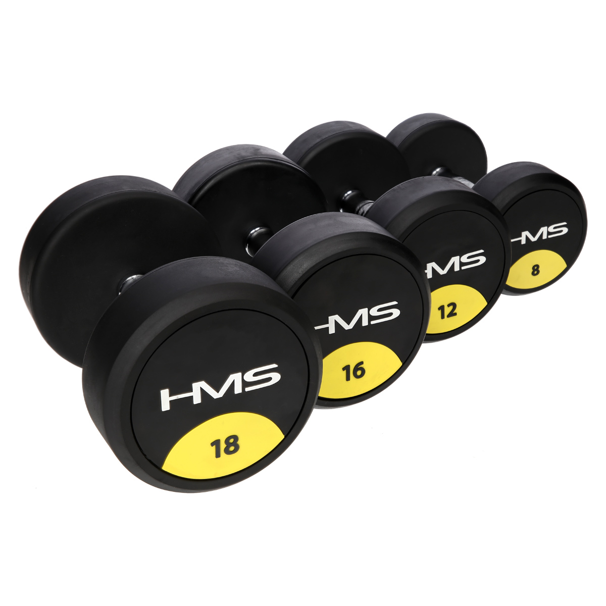 Pogumovaná jednoruční činka HMS HG Pro 8 kg