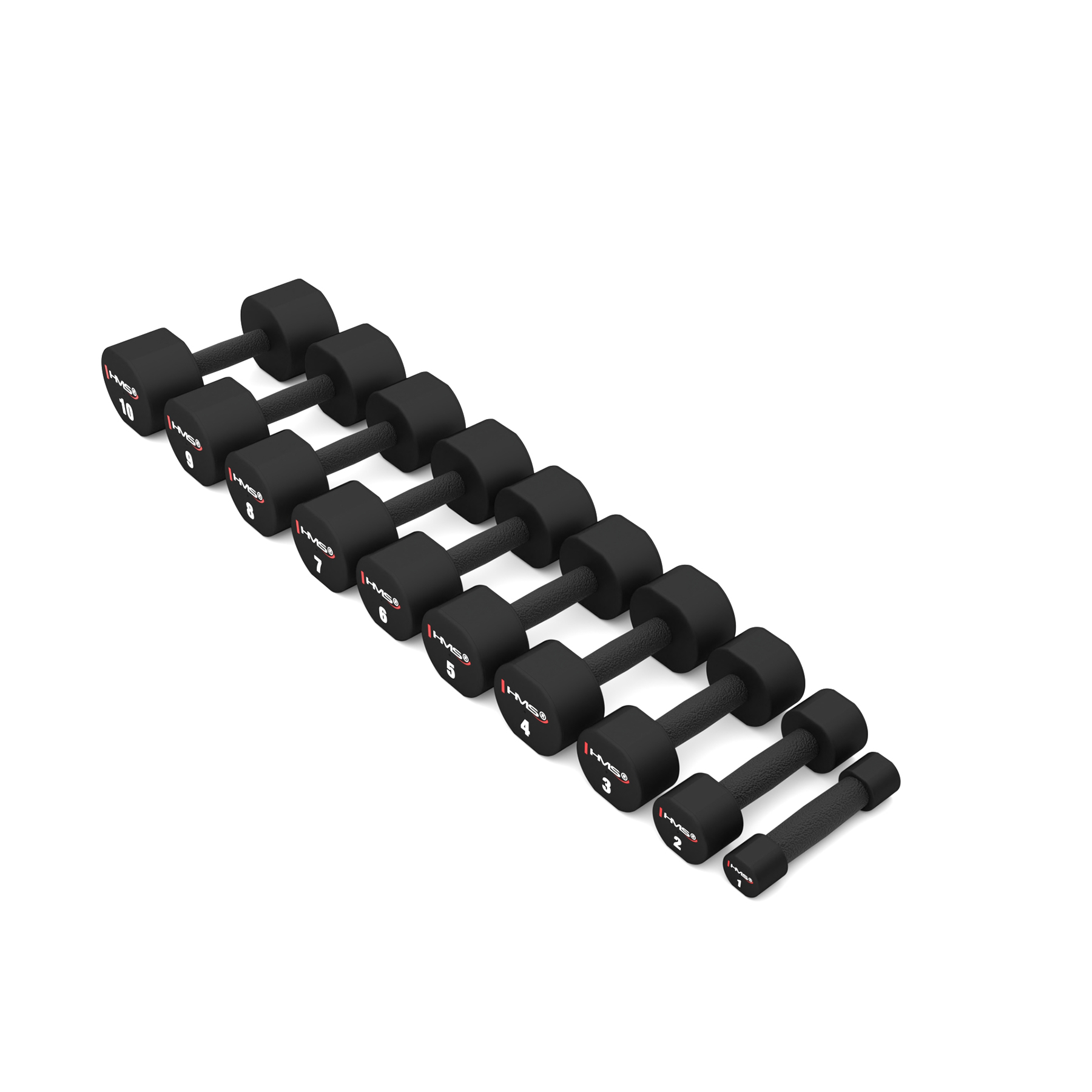 Polyuretanové jednoručky HMS HPT01 2 x 1 kg