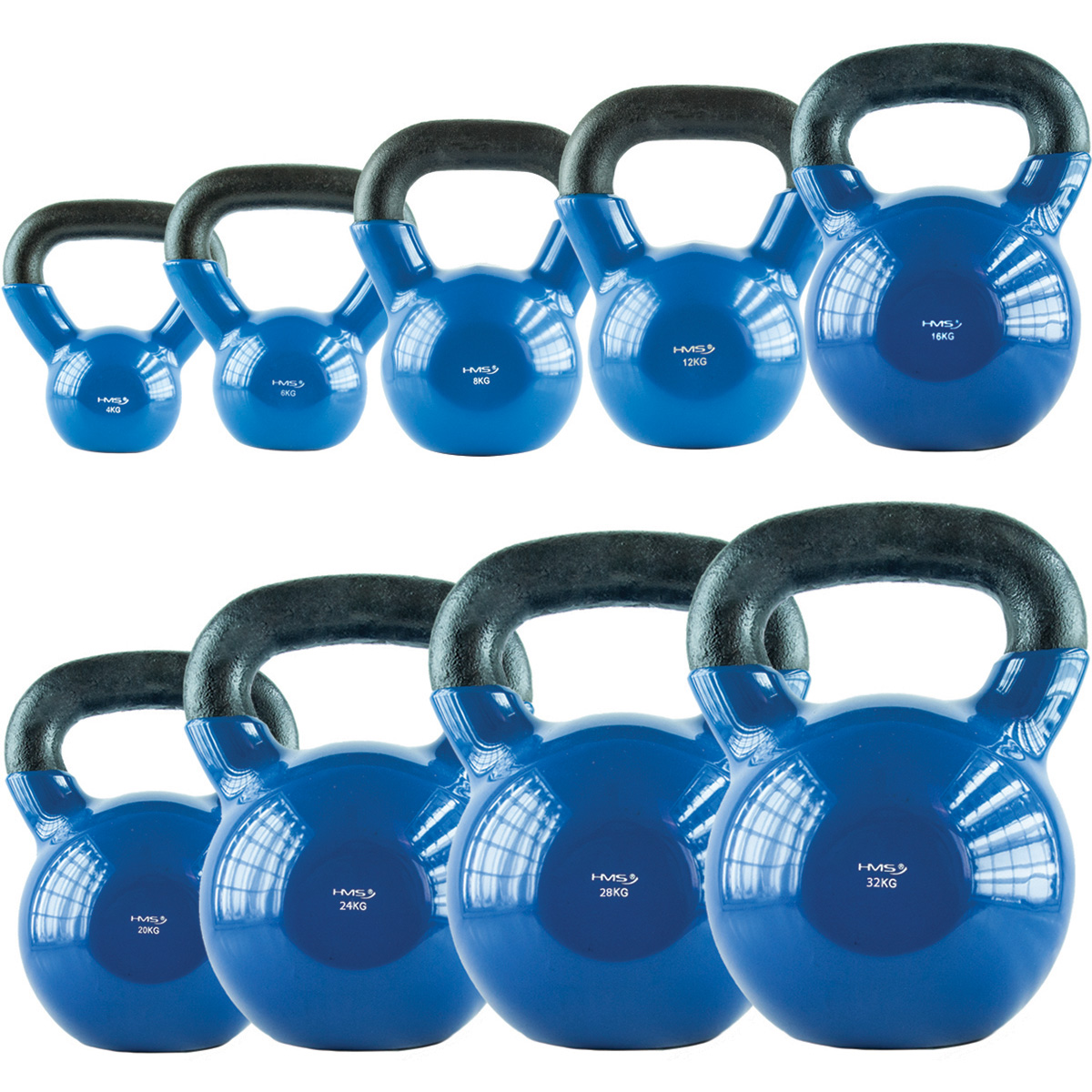 Kettlebel HMS KN 10 kg pokrytý vinylem