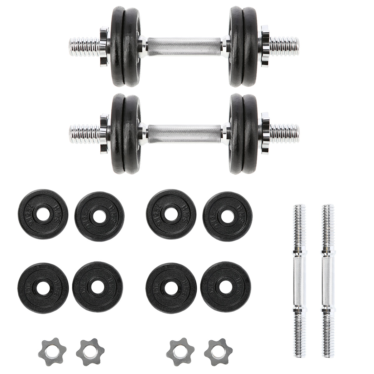 Jednoruční nakládací činky HMS SG02 2x7 kg