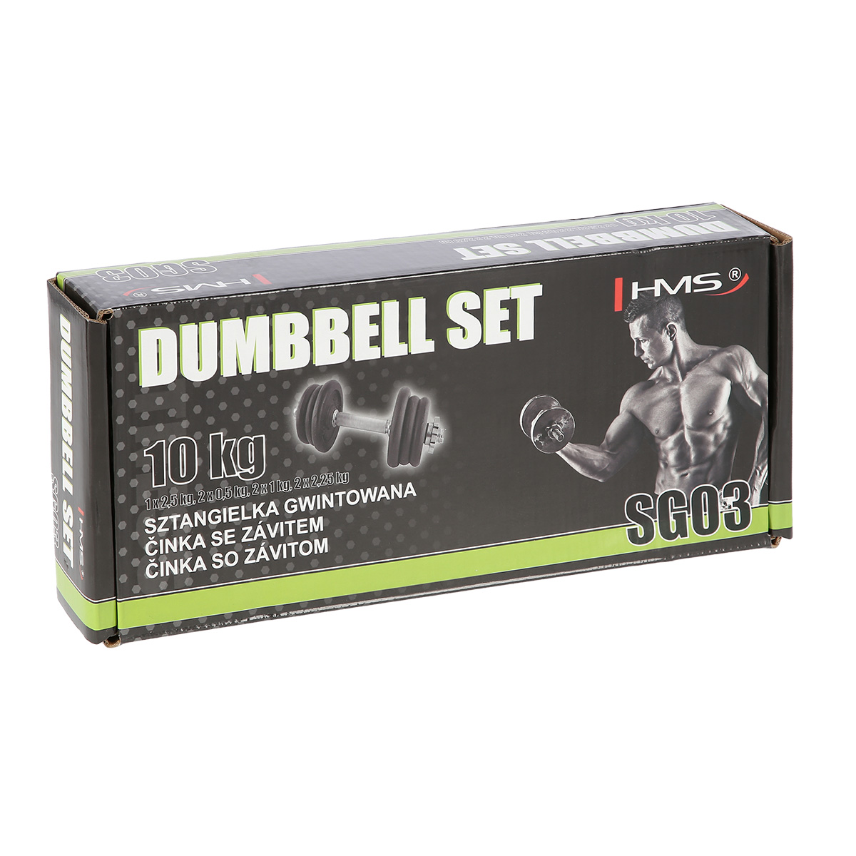 Jednoruční, nakládací činka HMS SG03, 10 kg