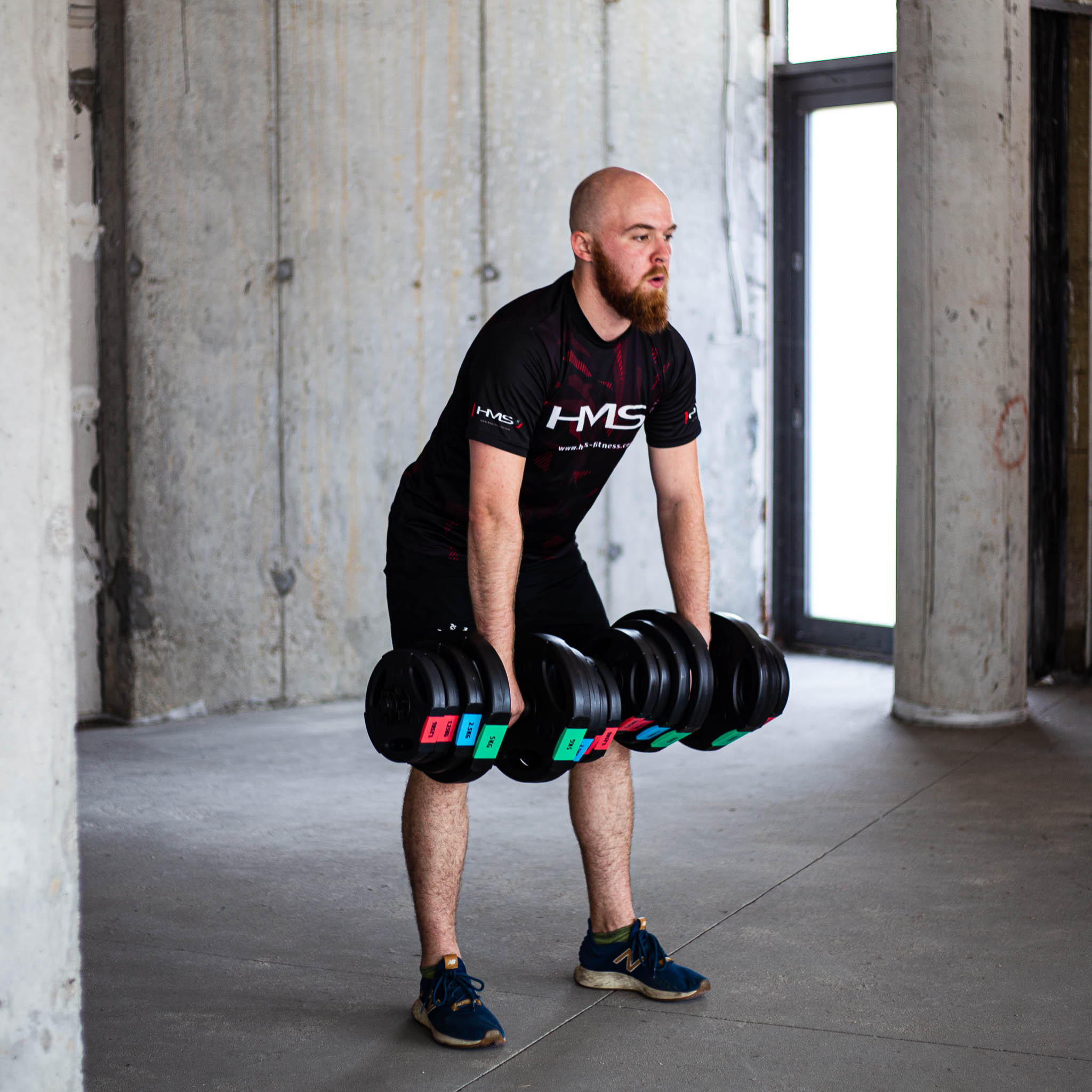 Jednoruční, nakládací činky HMS SG40, 42 kg