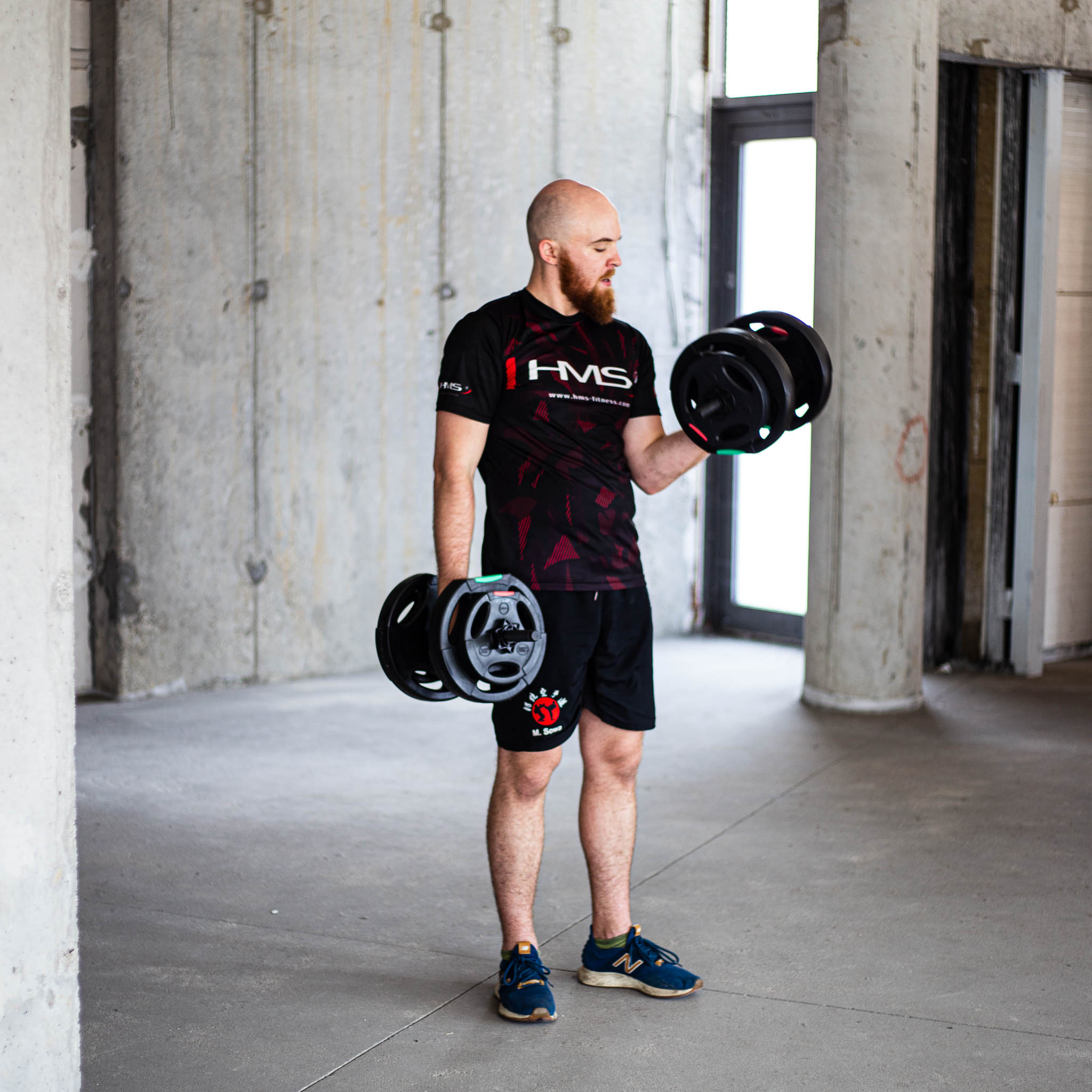 Jednoruční, nakládací činky HMS SG40, 42 kg
