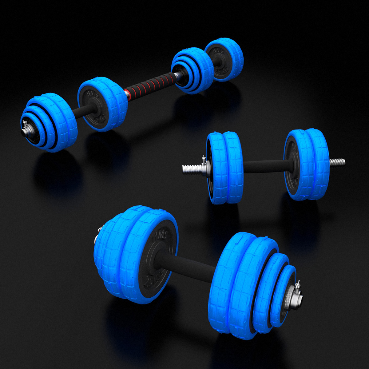 Činkový set HMS SGG30BAR 2x15 kg litina