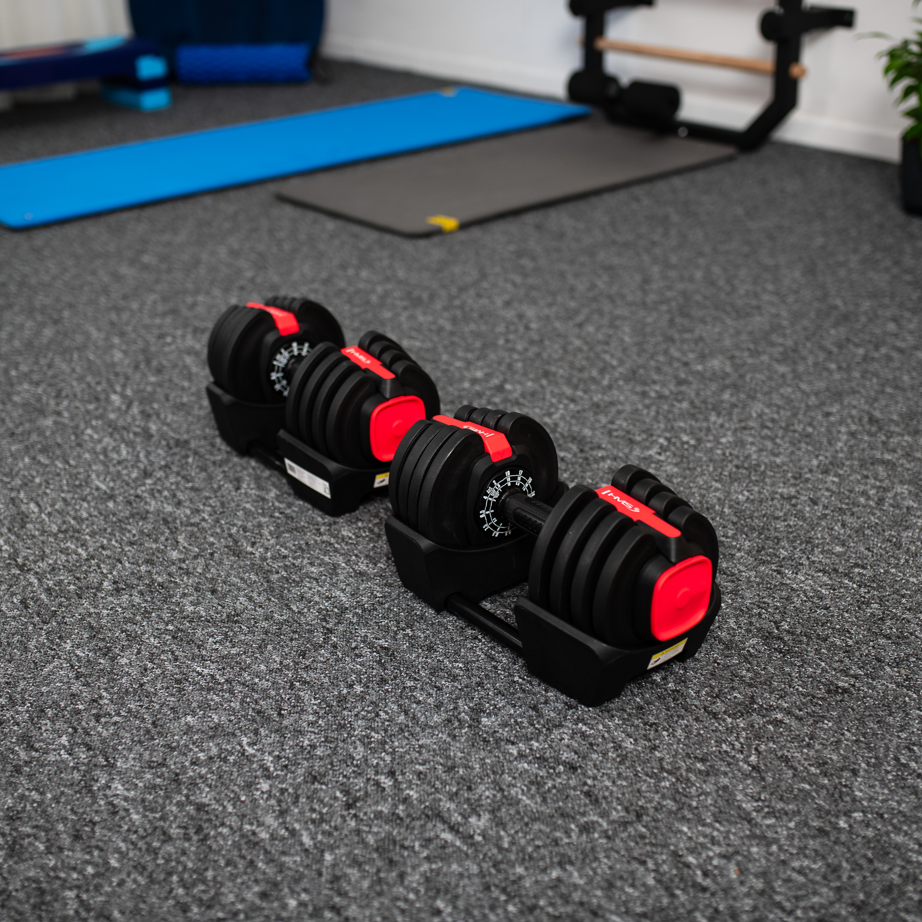 Jednoruční / obouruční variabilní činka HMS SGR18 PRO SET 3v1 40 kg