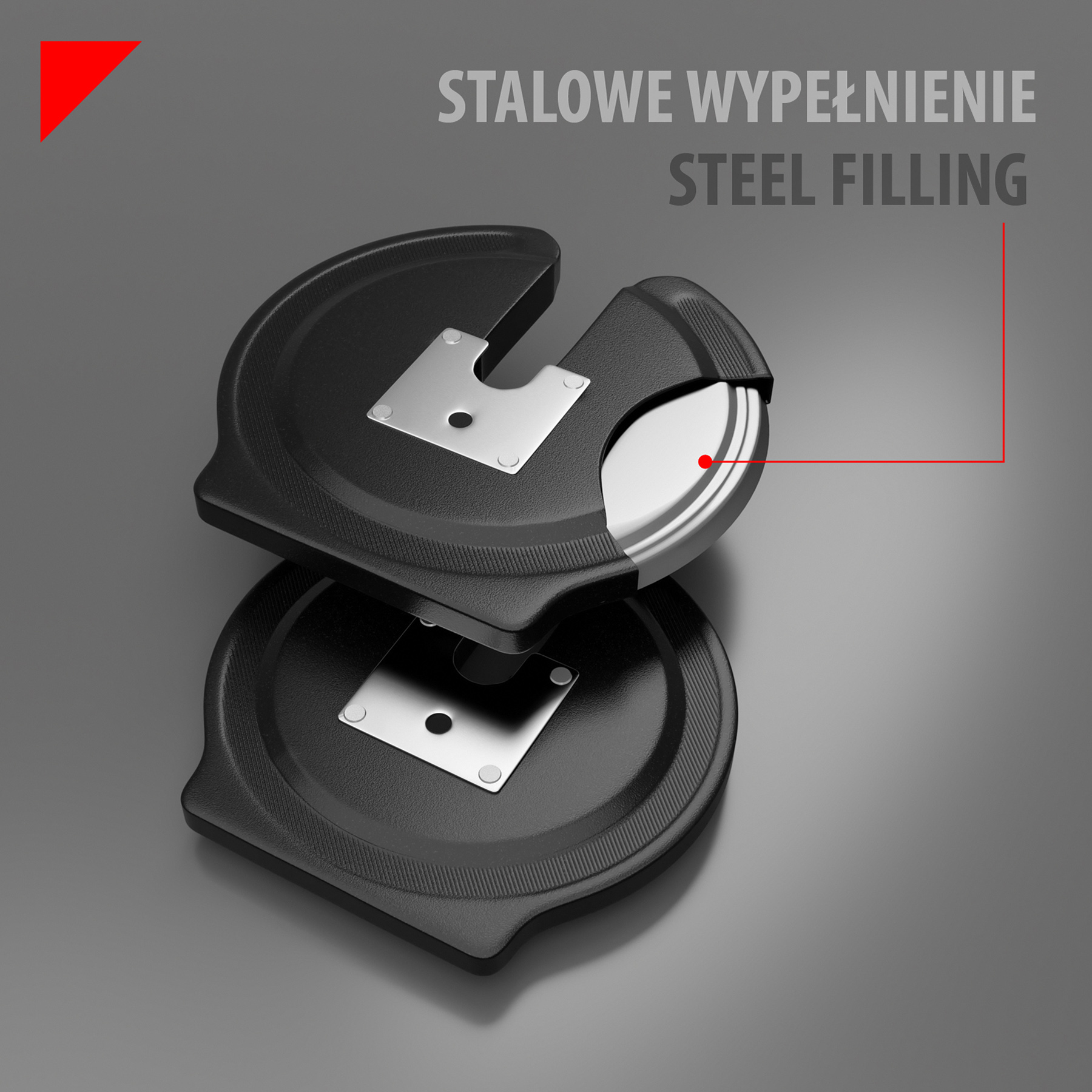 Jednoruční / obouruční variabilní činka HMS SGR40 PRO SET 2v1 40 kg