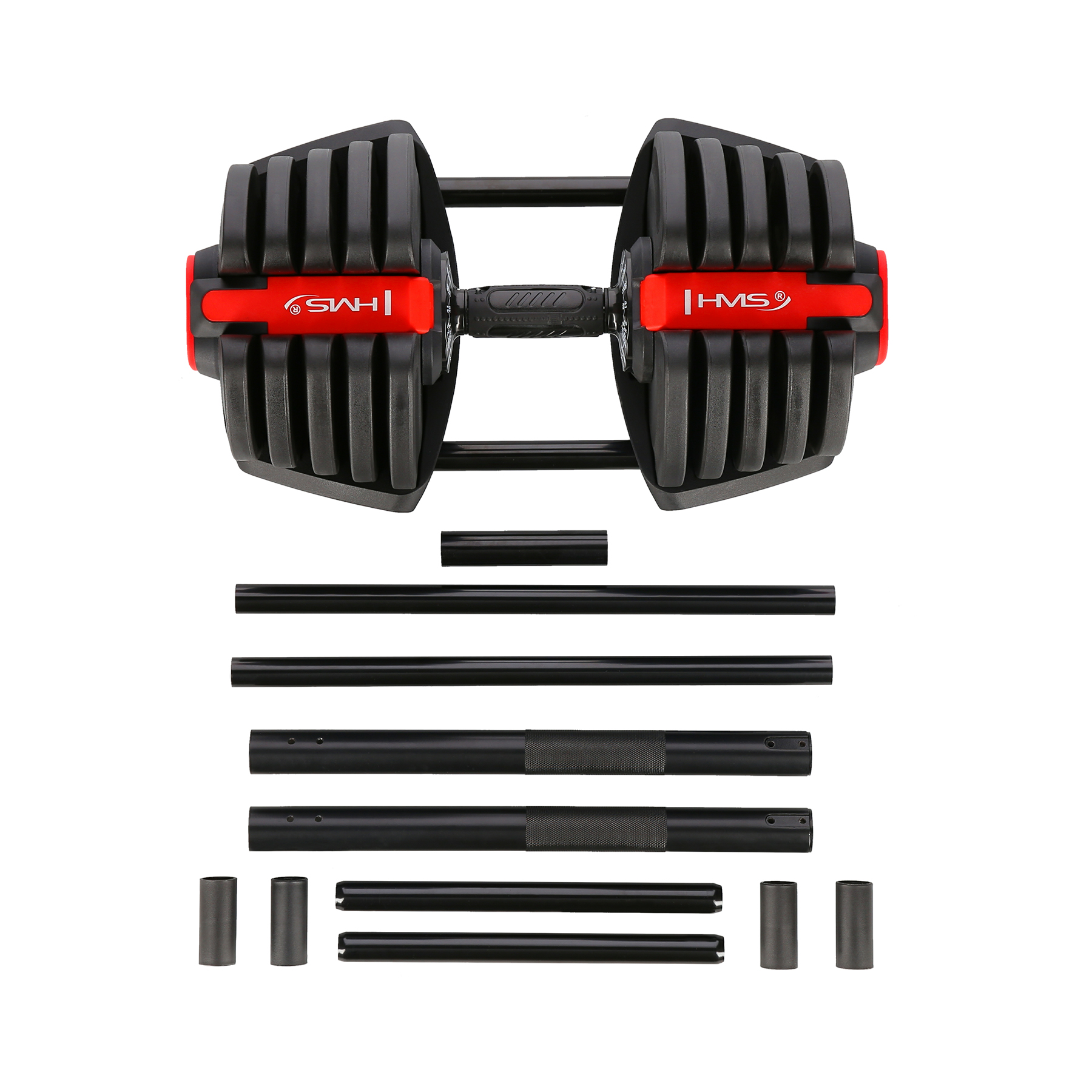 Jednoruční / obouruční variabilní činka HMS SGR40 PRO SET 2v1 40 kg