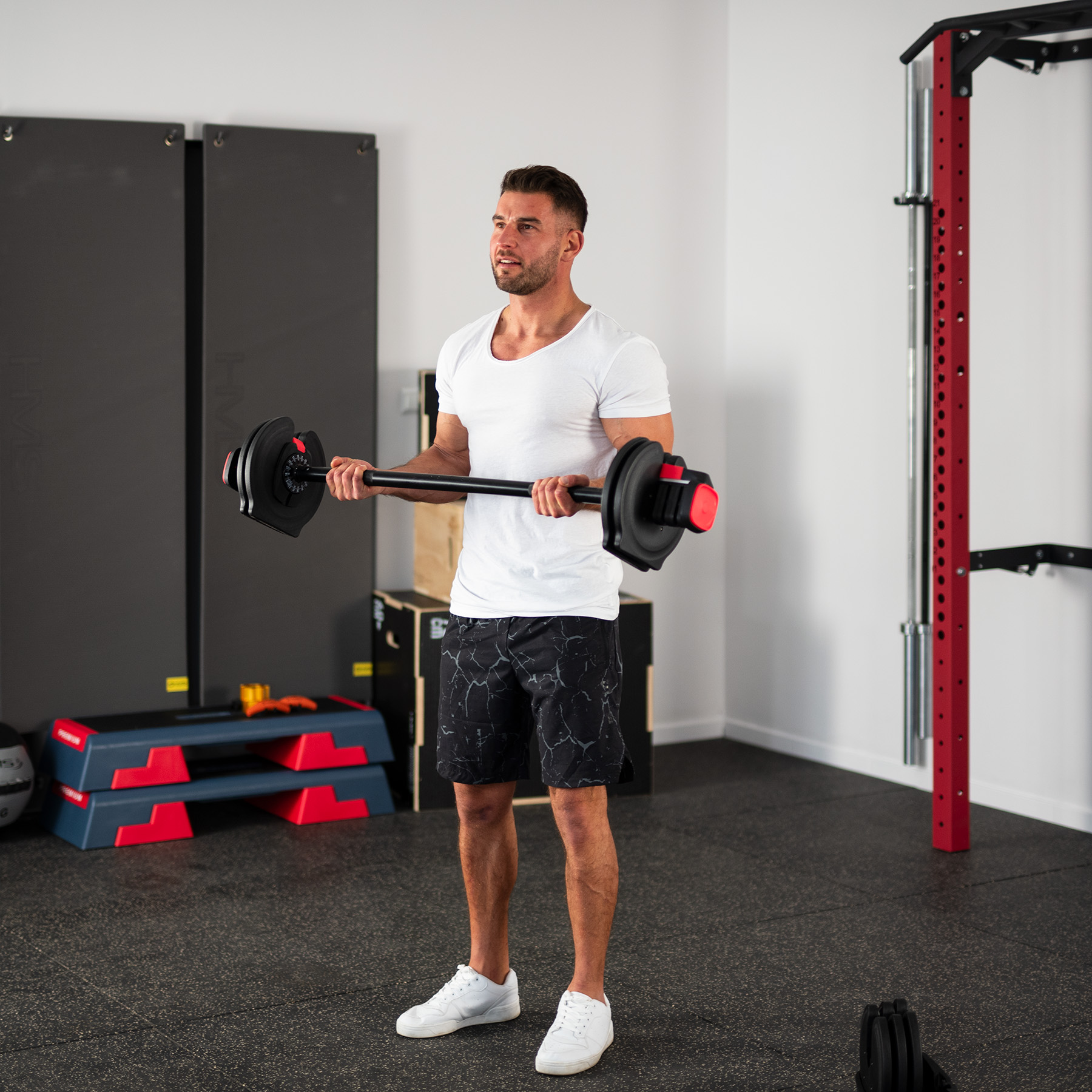 Jednoruční / obouruční variabilní činka HMS SGR40 PRO SET 2v1 40 kg