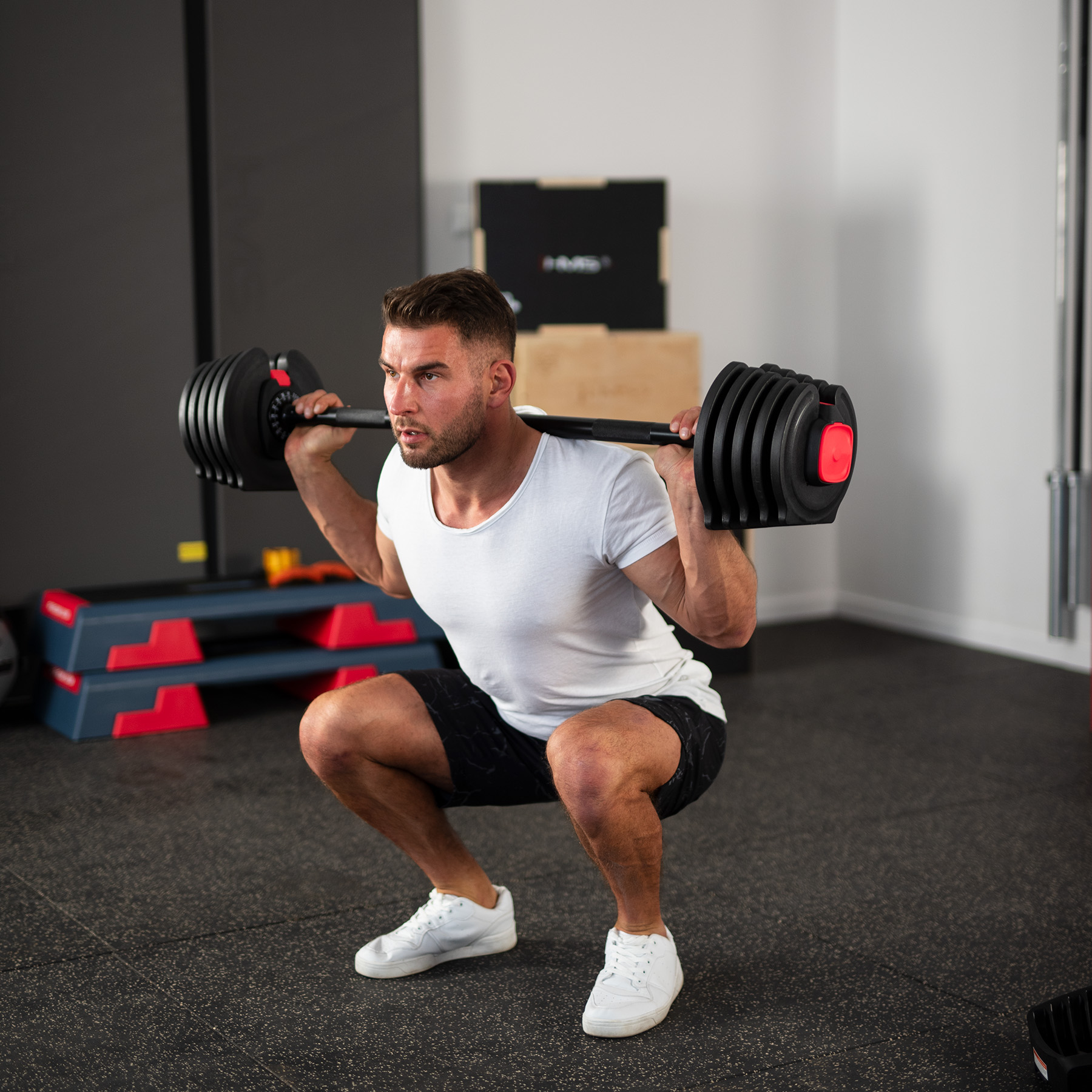 Jednoruční / obouruční variabilní činka HMS SGR40 PRO SET 2v1 40 kg