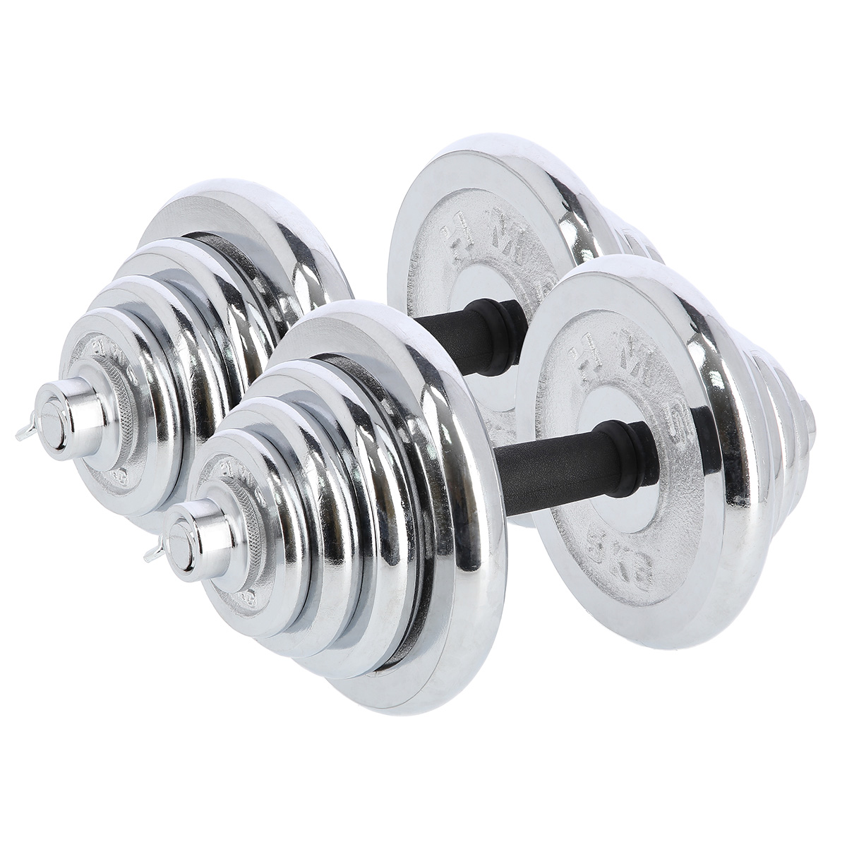 Činkový set v kufru HMS STC50 2x25 kg, chrom